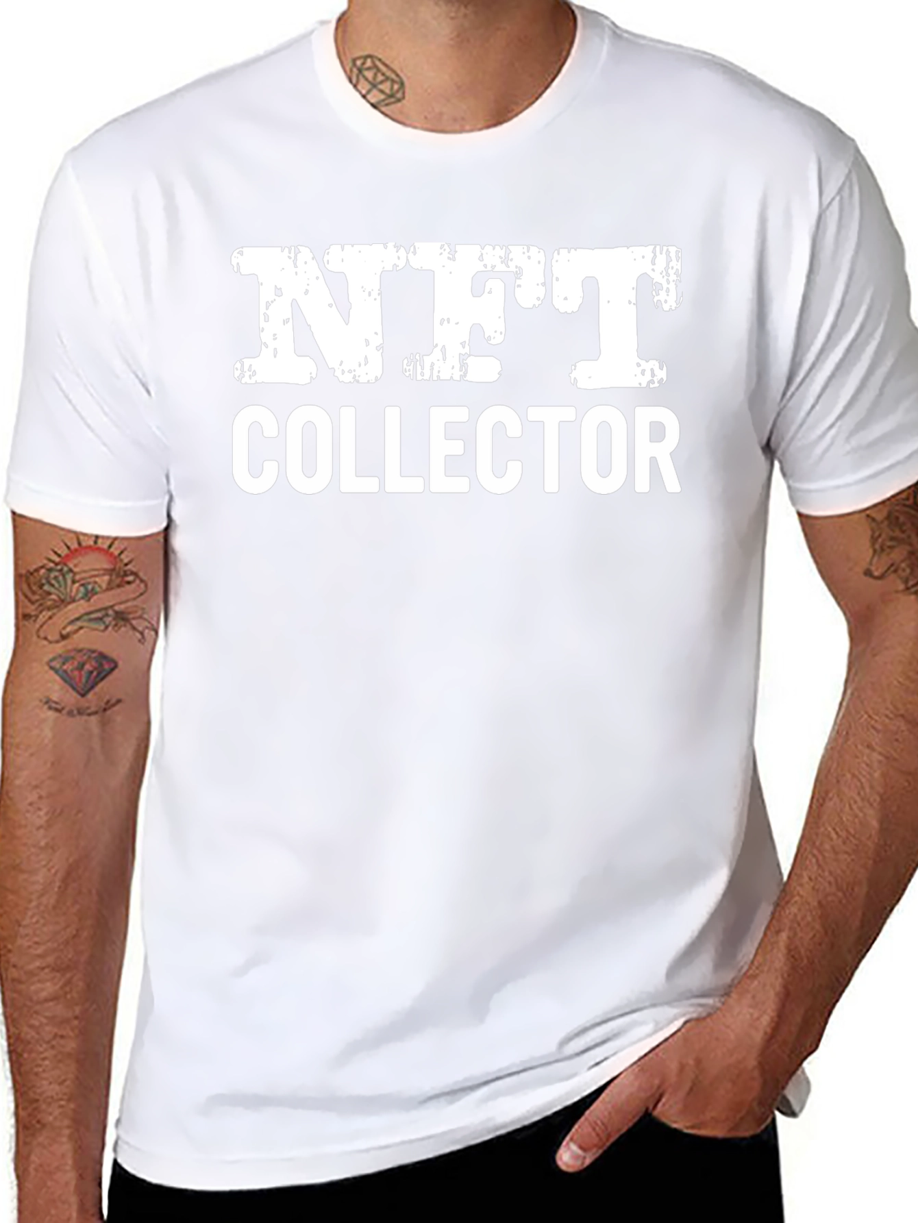 NFT Collector Graphic Tee - Black Casual T-Shirt