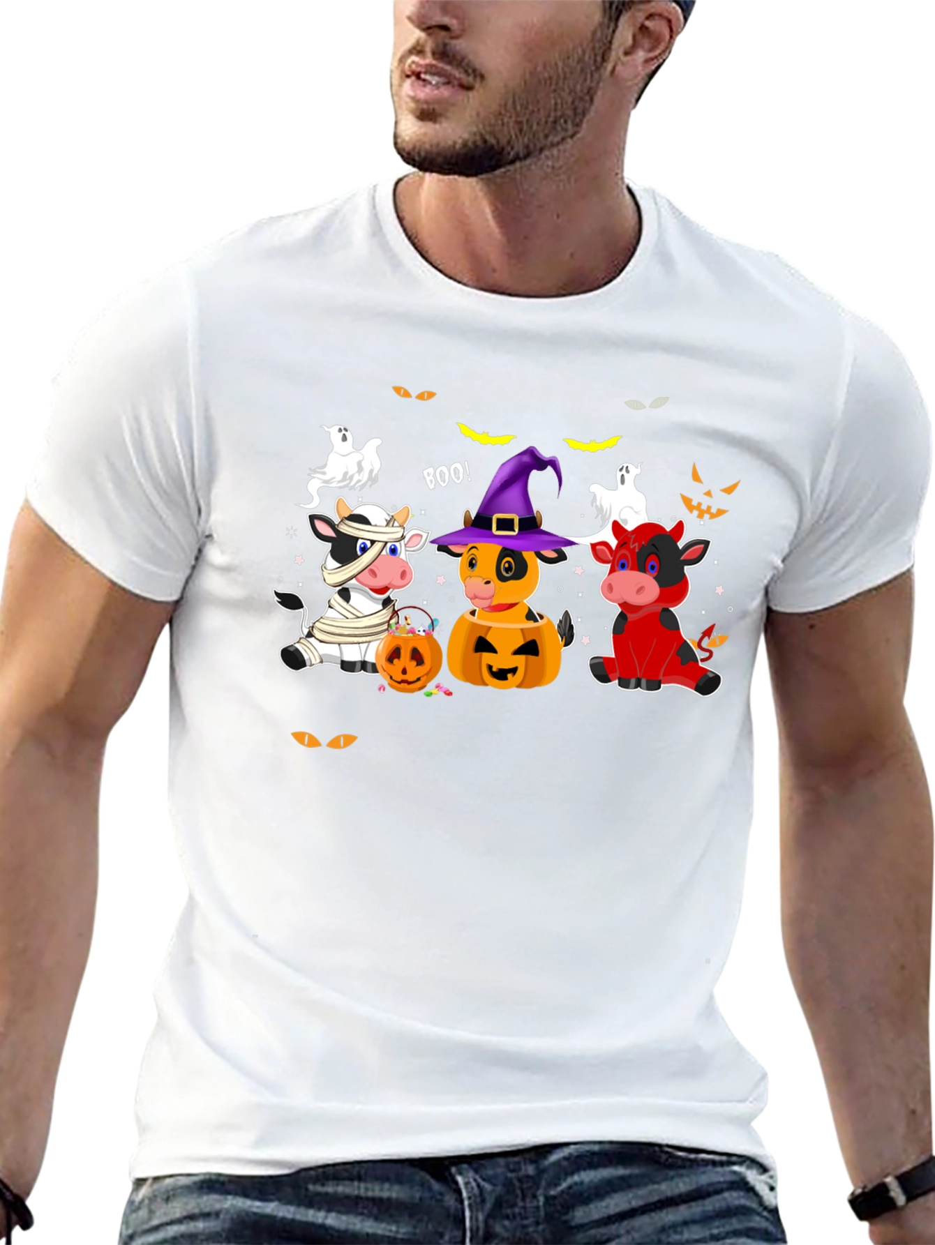 Halloween Cow T-Shirt - Boo!