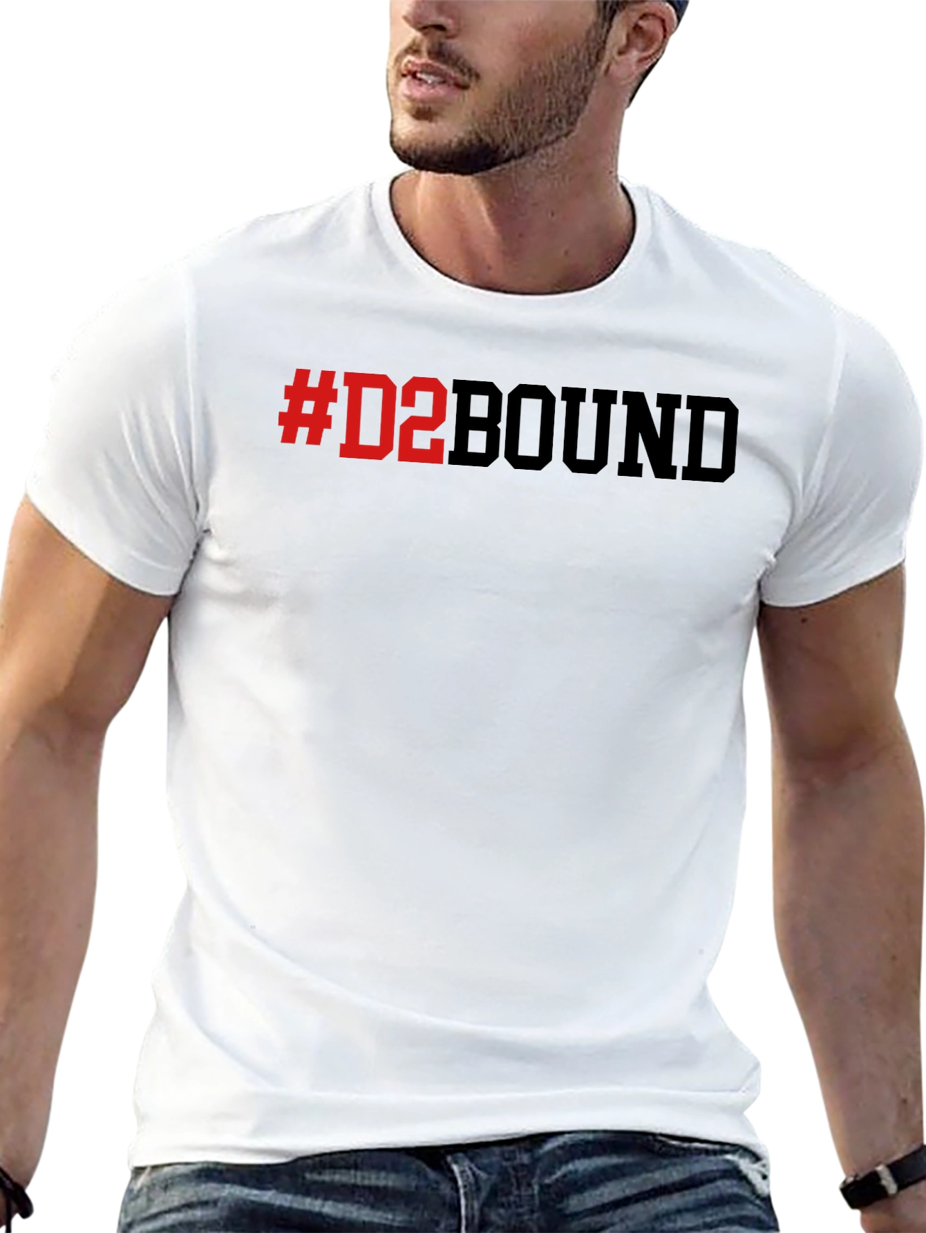 #D2BOUND Black T-Shirt - Collegiate Athlete Pride