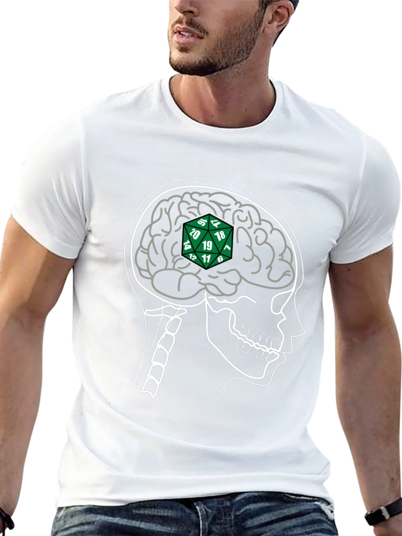 D&D Brain Black T-Shirt