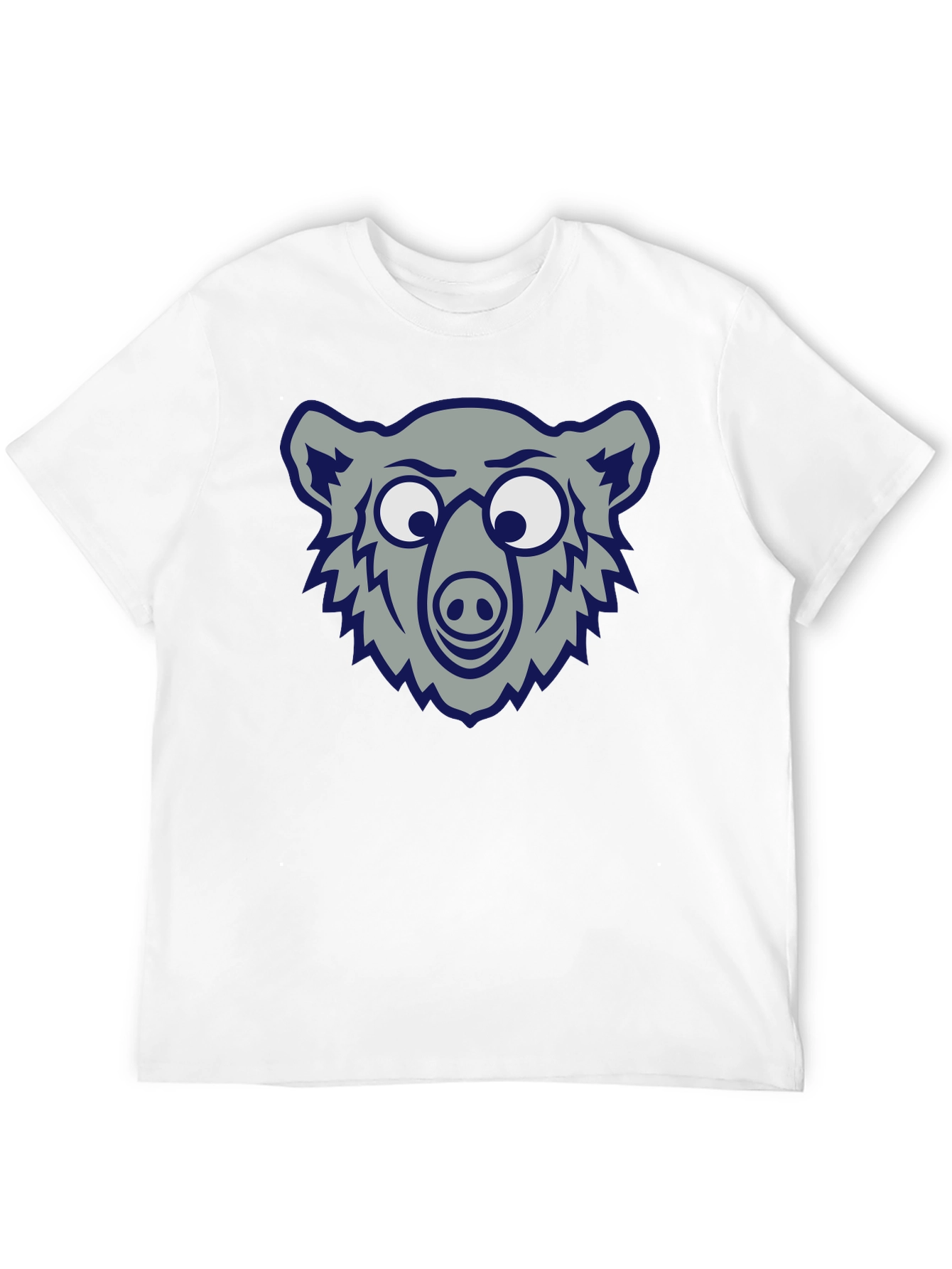 Funny Bear Graphic Tee - Soft Cotton Blend