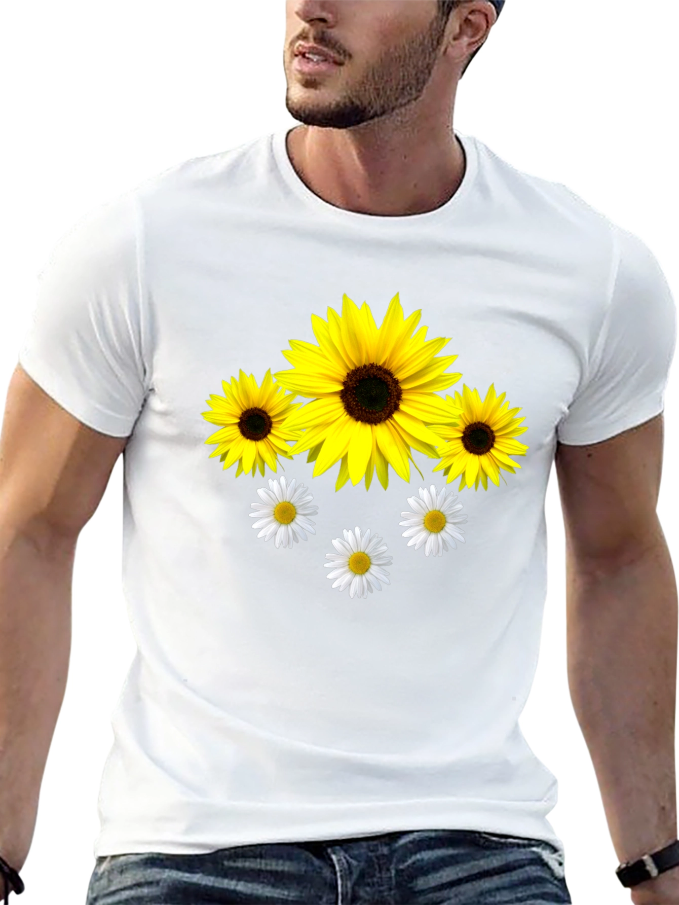 Sunflower and Daisy Graphic Tee - Unisex