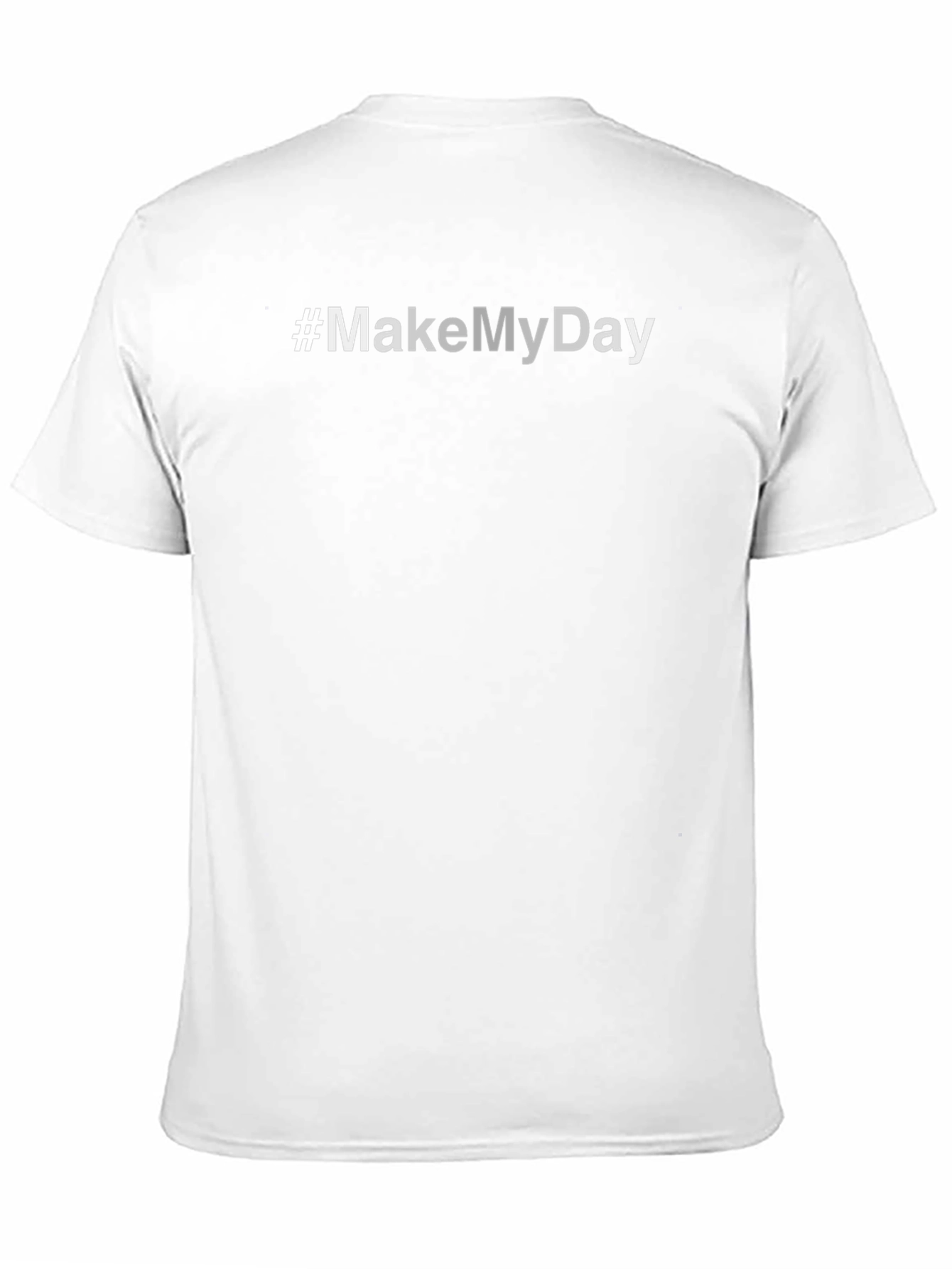 #MakeMyDay Black Graphic Tee - Short Sleeve Crew Neck