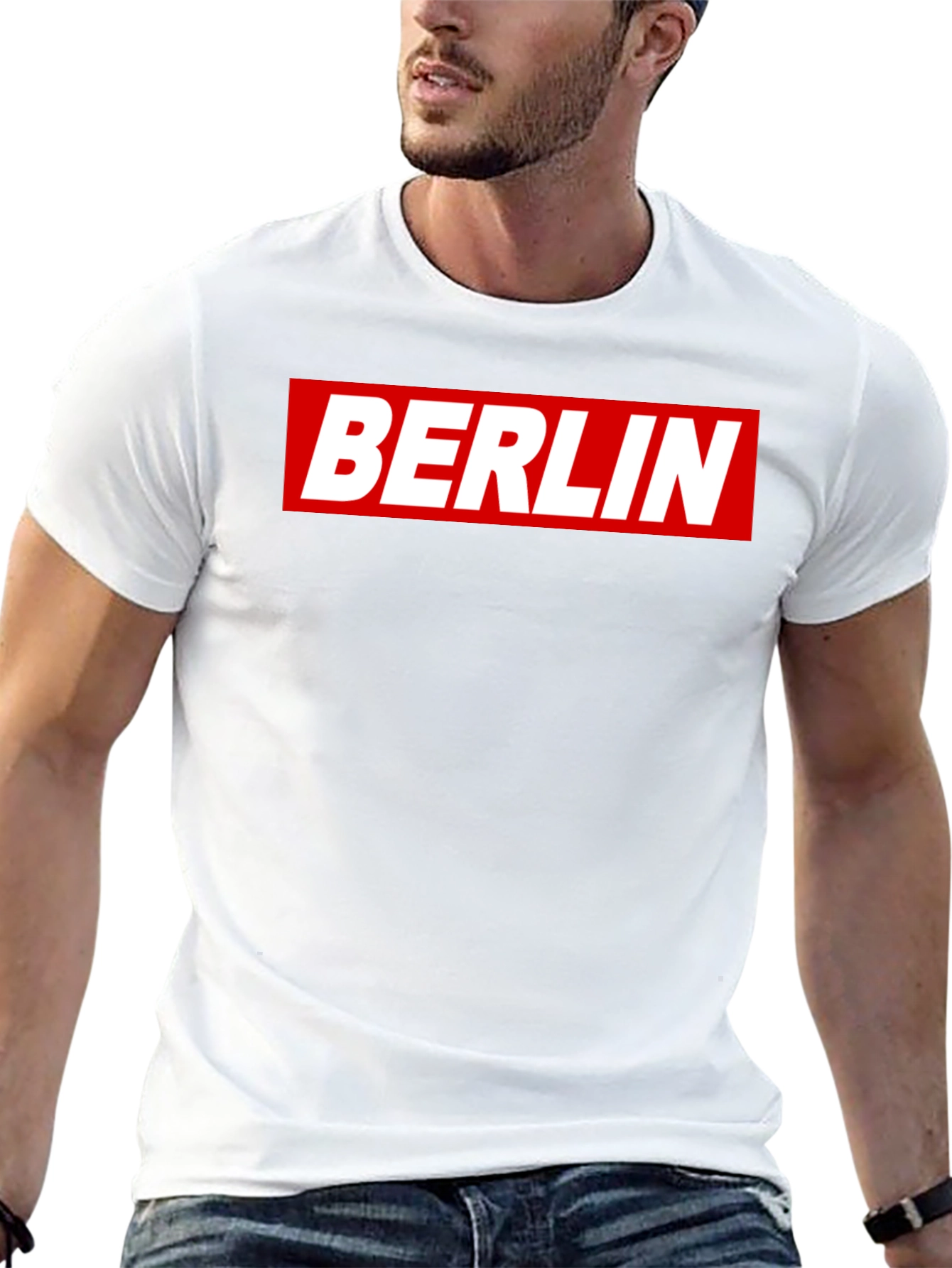 Berlin Box Logo Graphic T-Shirt - Bold City Style