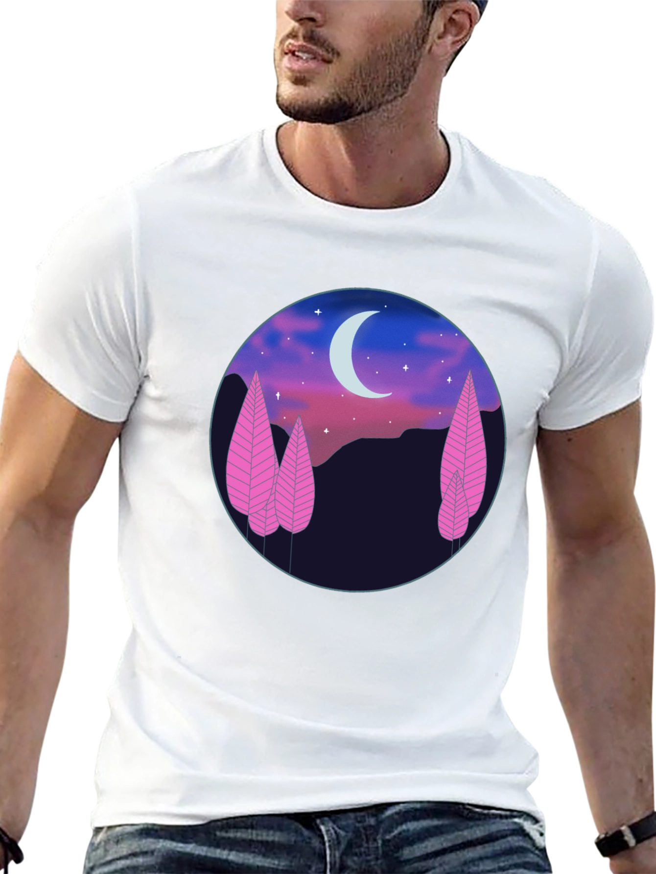 Moonlit Forest Graphic Tee - Unisex