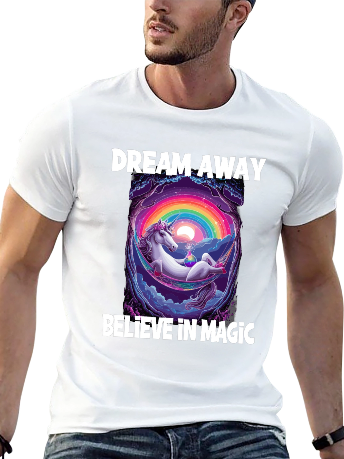 Dream Away Unicorn Graphic T-Shirt