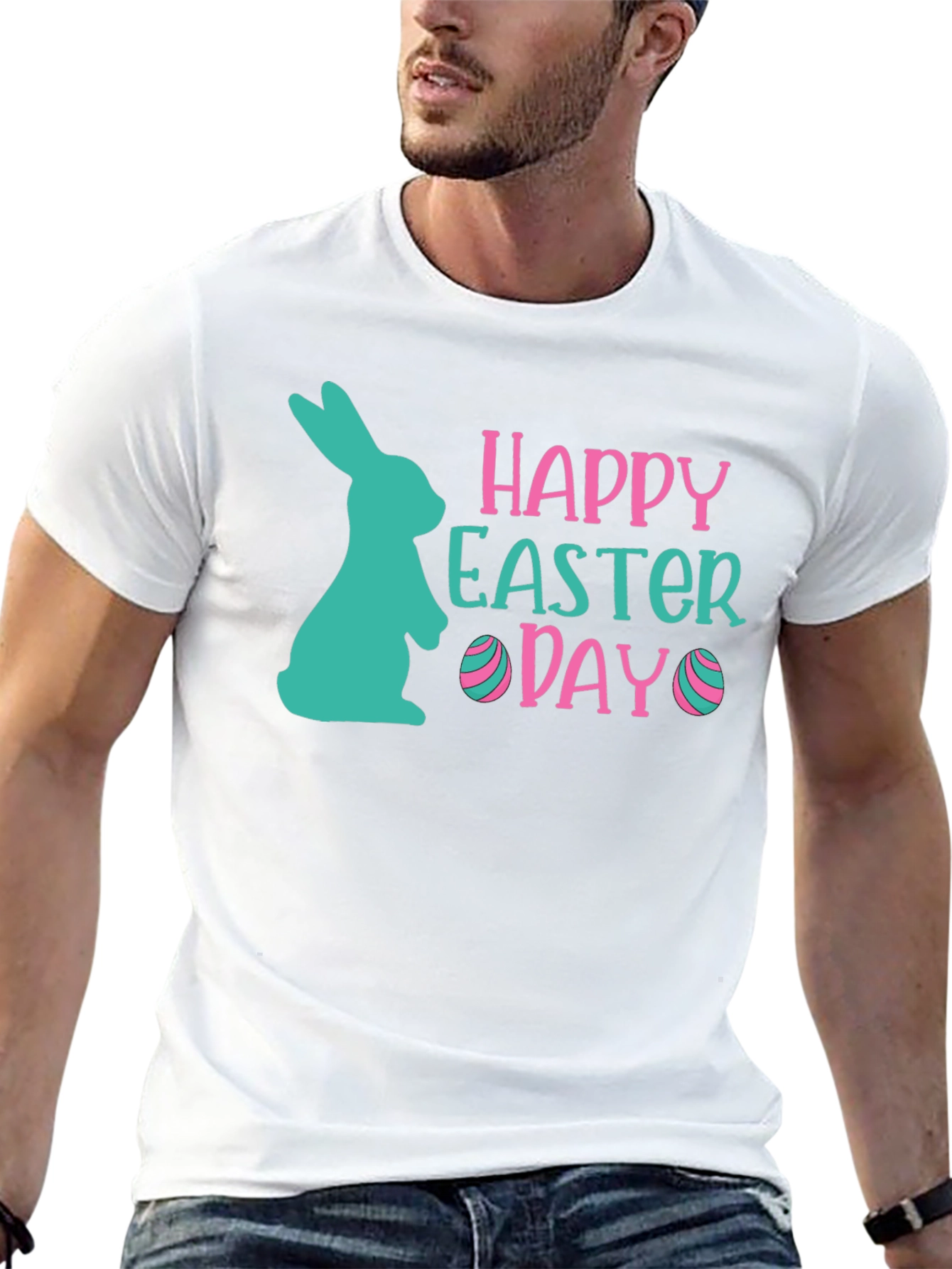 Happy Easter Day T-Shirt Bunny Tee