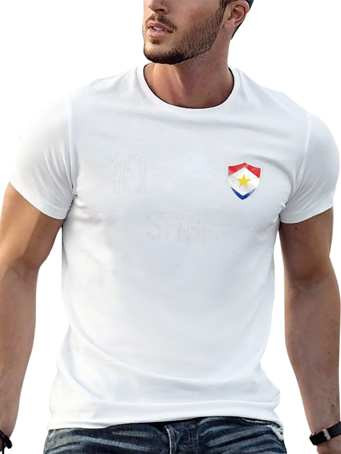 Saba Football Jersey Style T-Shirt