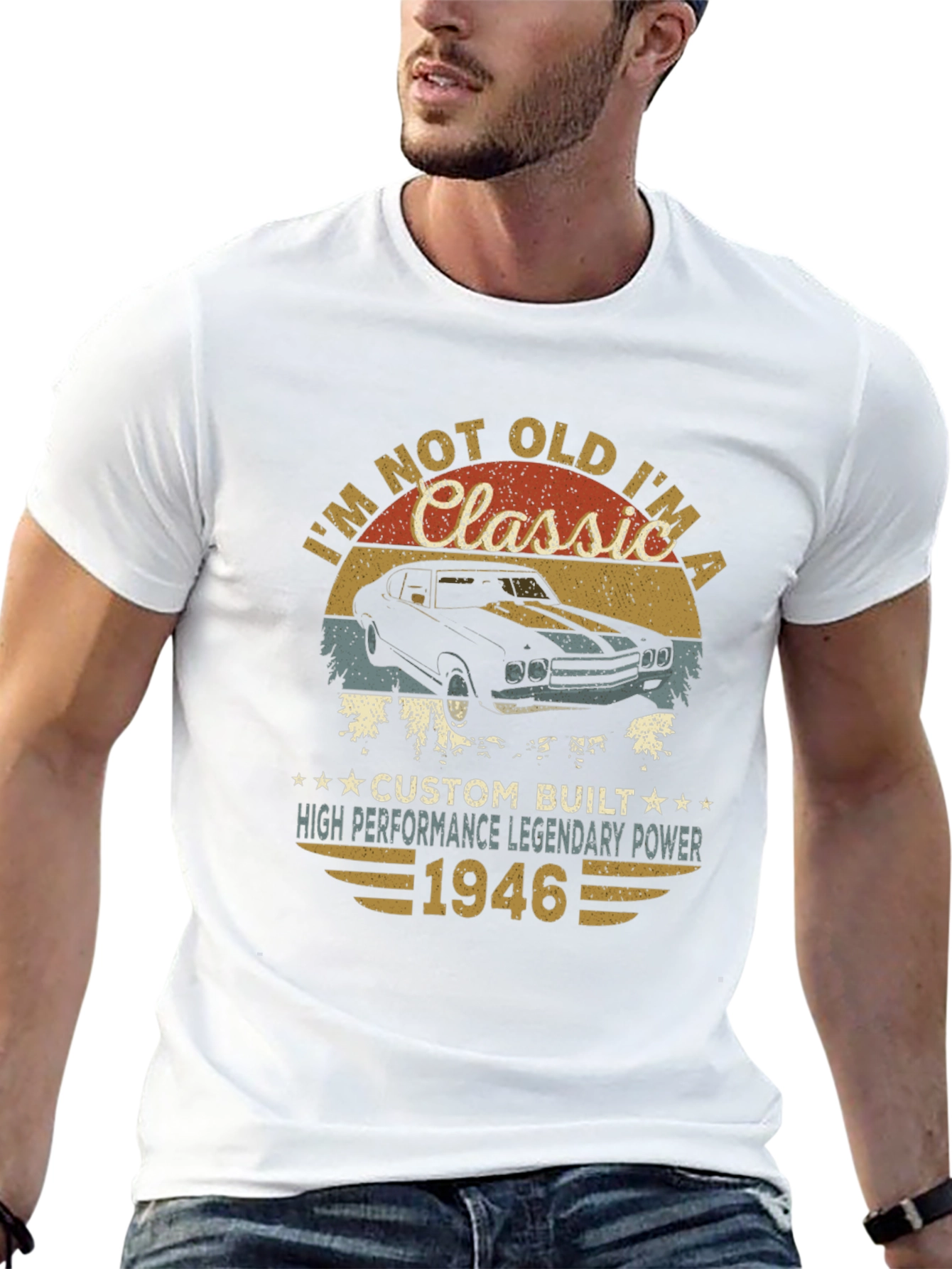 Classic Car 1946 Birthday T-Shirt