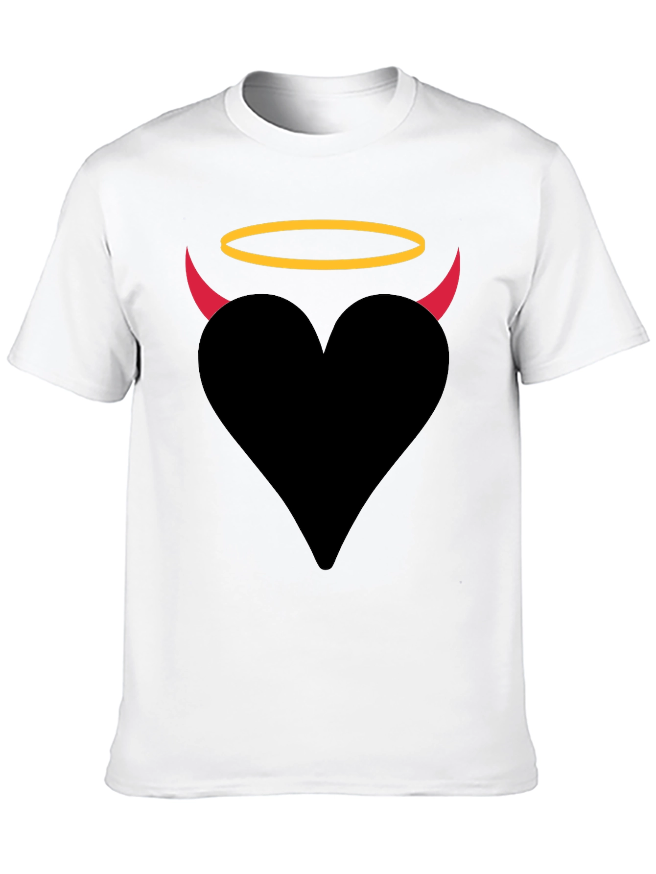 Angel Devil Heart Graphic T-Shirt