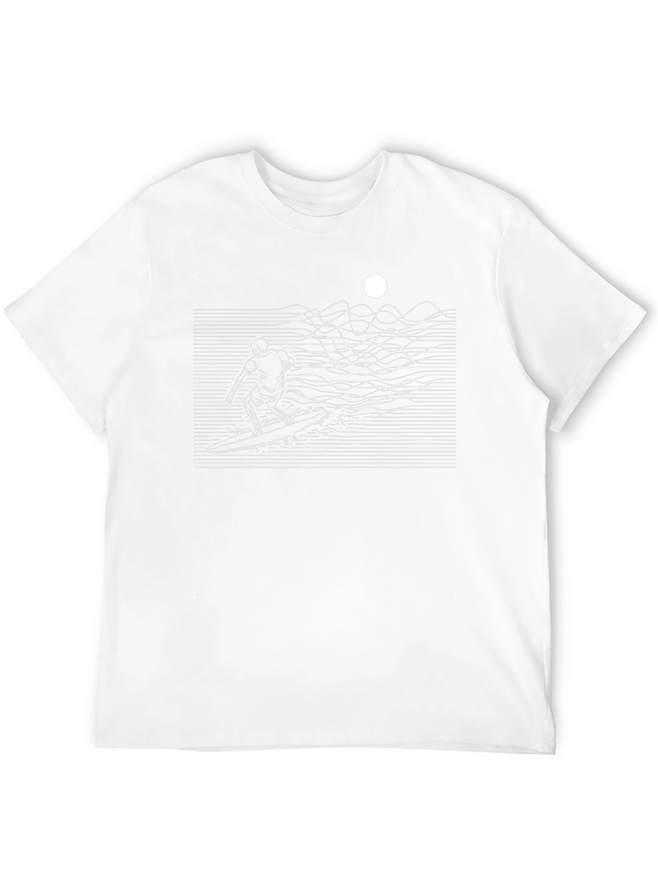 Retro Wave Surfer Black T-Shirt