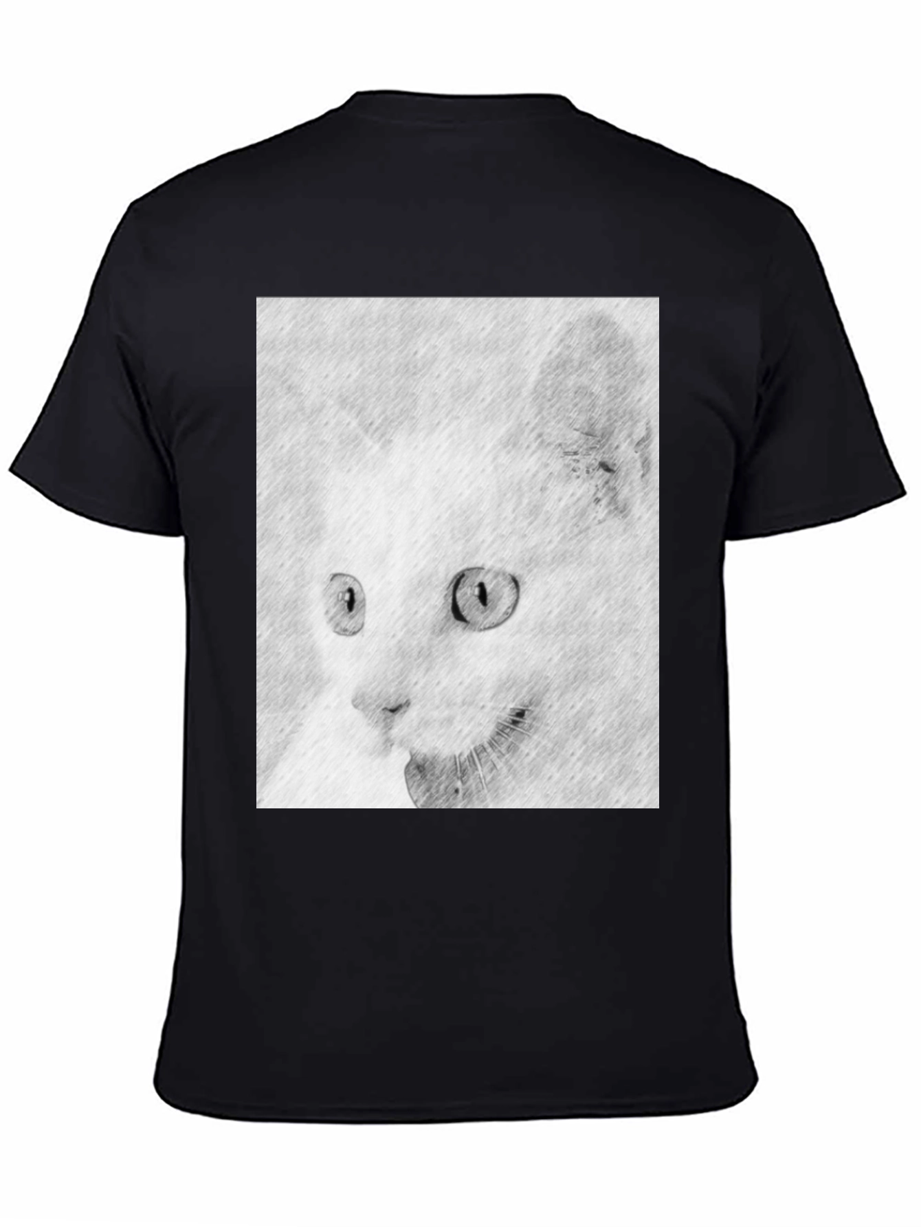 Cat Sketch Graphic T-Shirt - Soft Cotton Tee