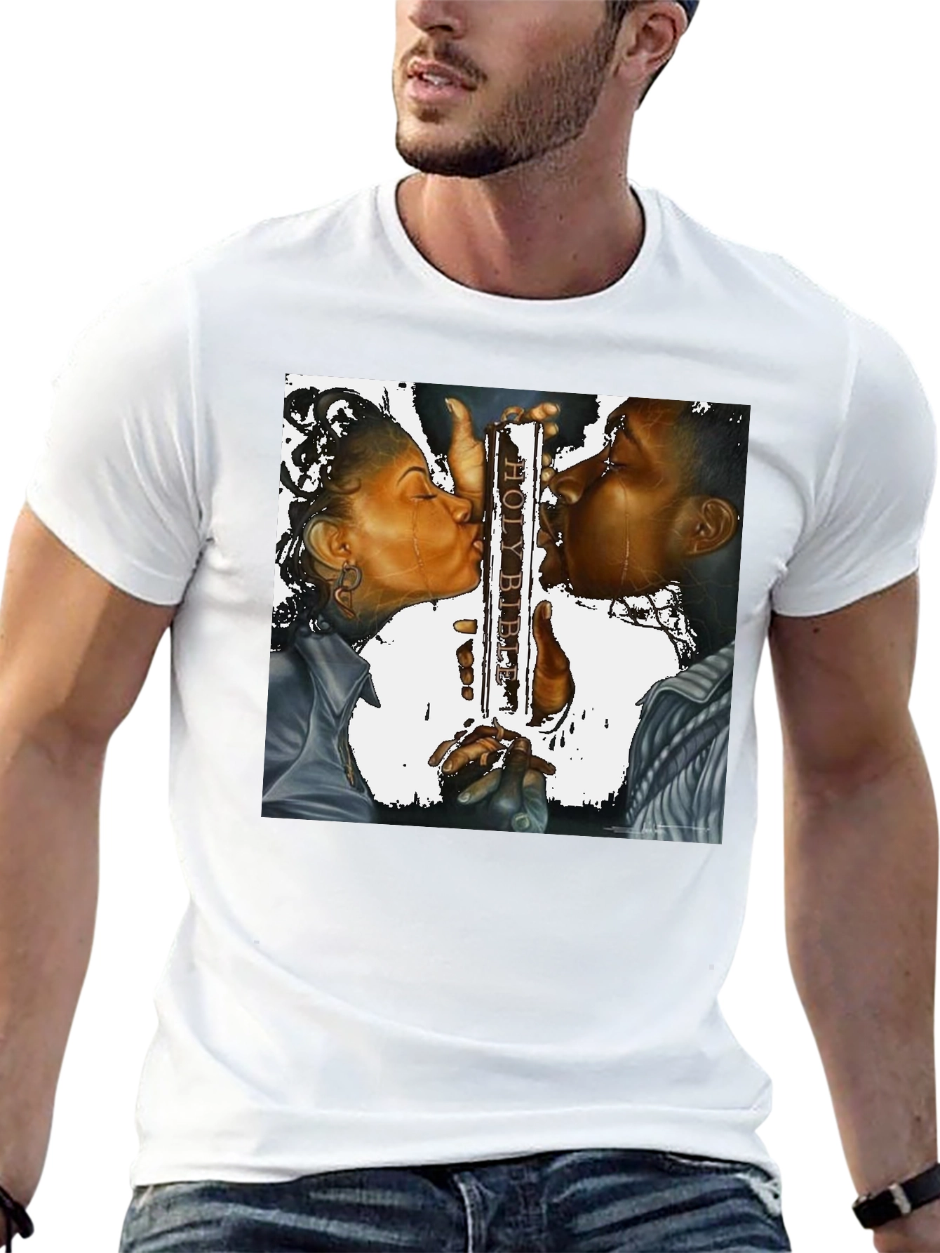 Holy Kiss Unisex Black T-Shirt