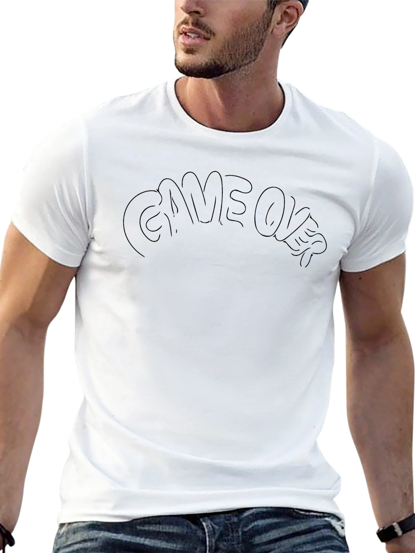 Game Over Black Graphic Tee - Gamer Style