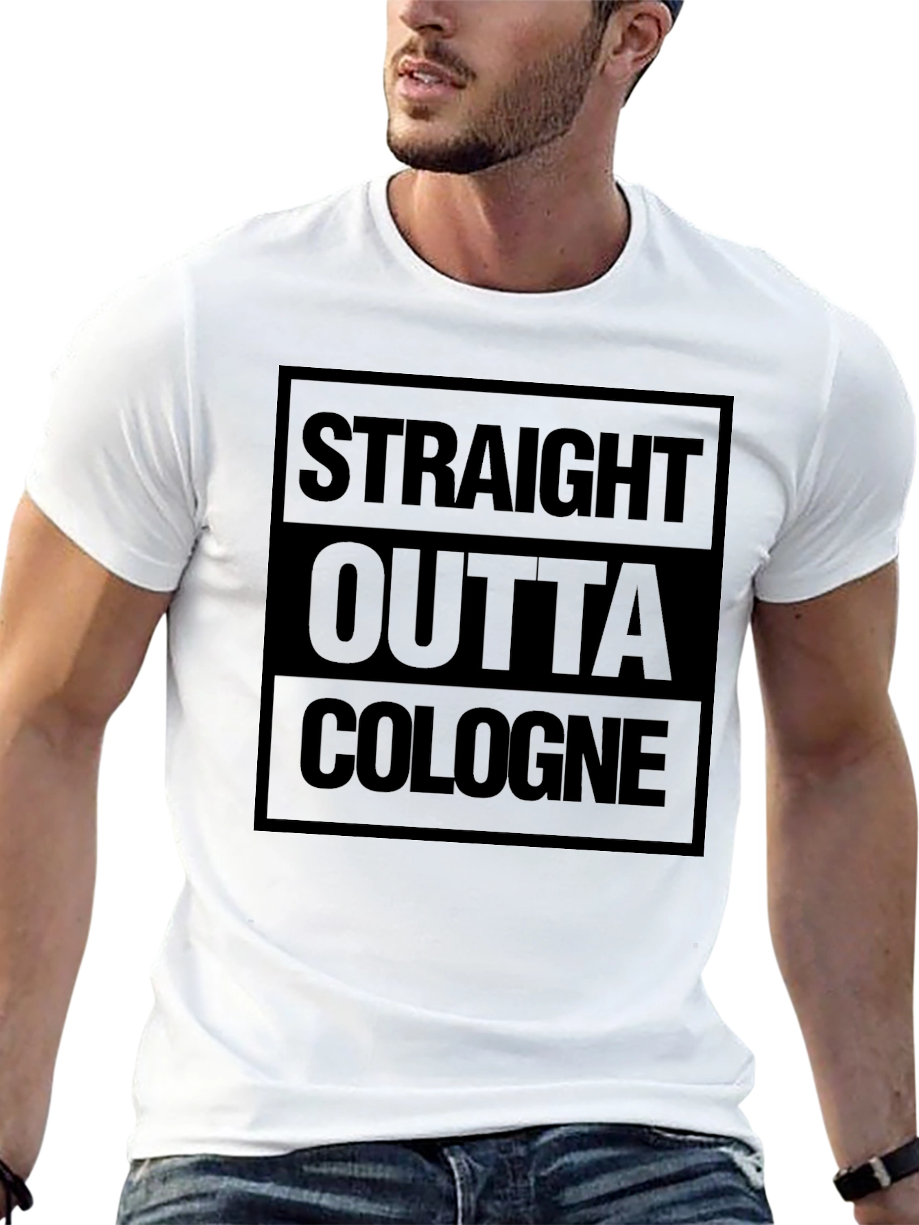 Straight Outta Cologne Black T-Shirt