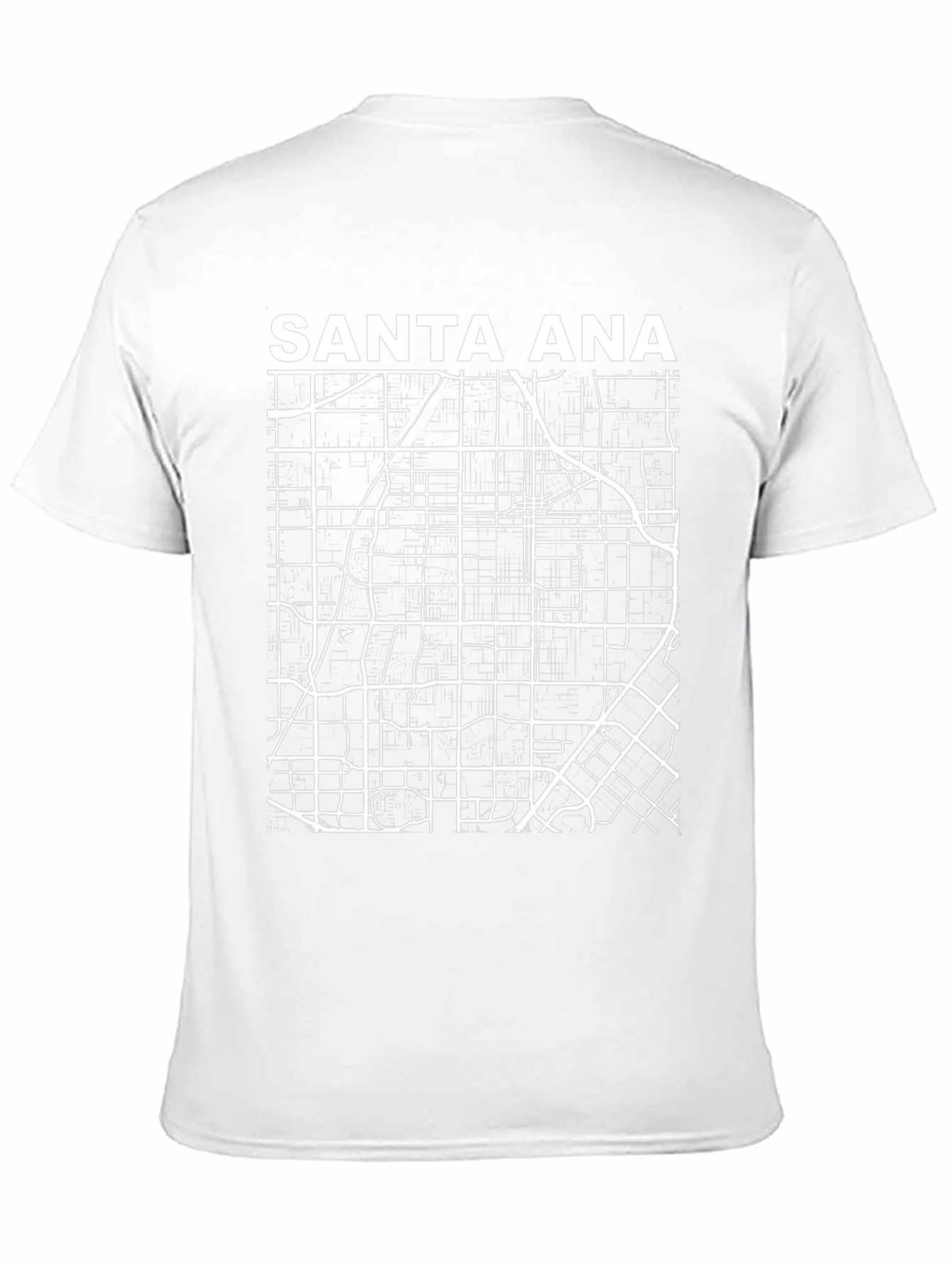 Santa Ana City Map T-Shirt