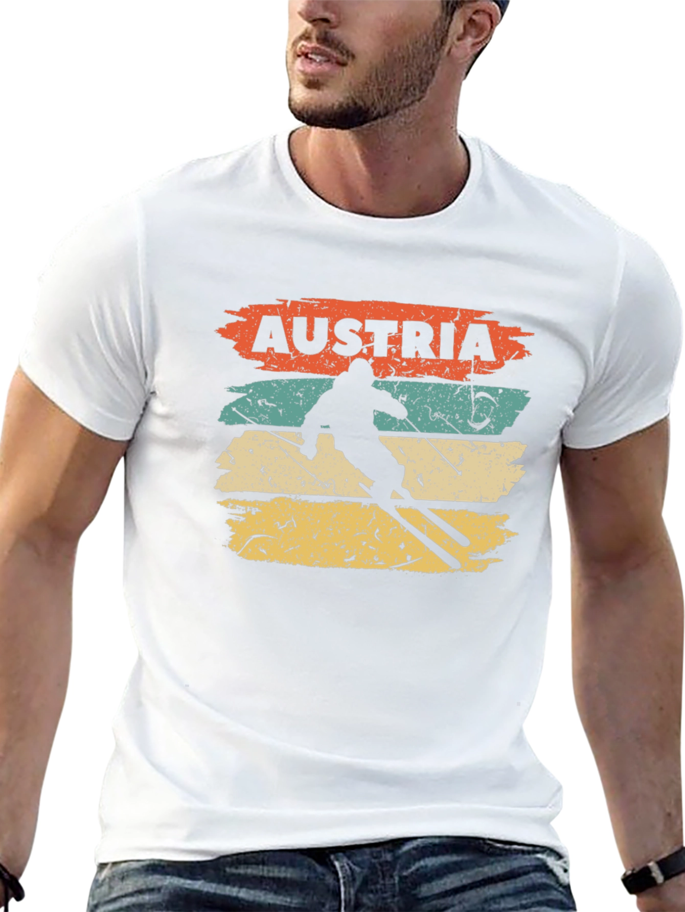 Austria Skiing Retro T-Shirt