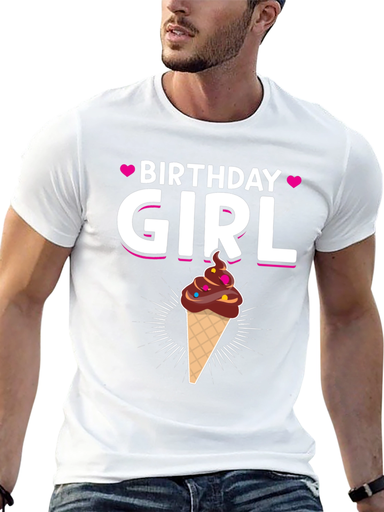 Birthday Girl Ice Cream Cone T-Shirt
