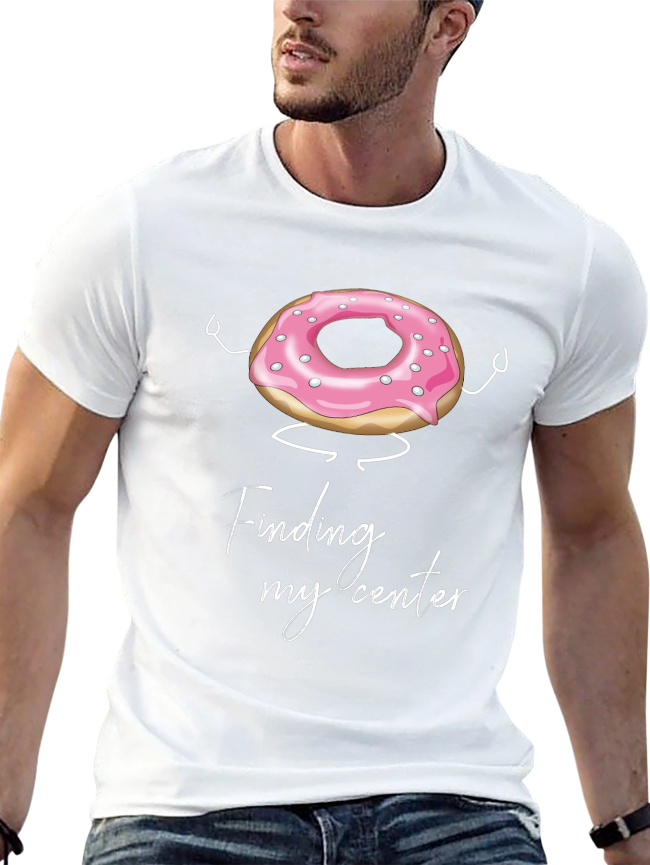 Donut Finding My Center Funny T-Shirt