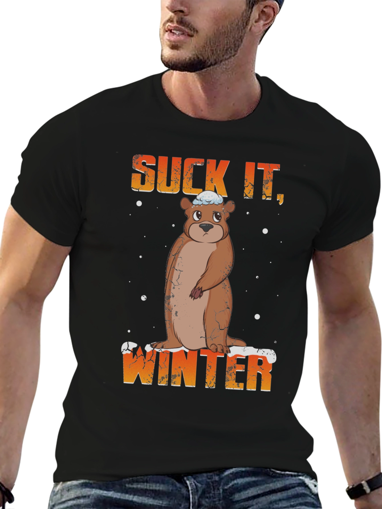 Suck It Winter T-Shirt Groundhog Funny Apparel