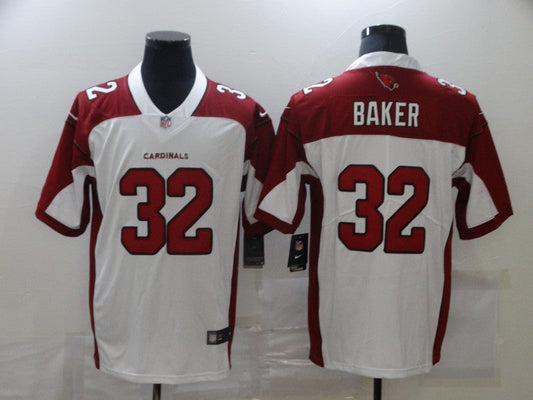 Men's Arizona Cardinals Budda Baker #32 White Game Player Jerseys
