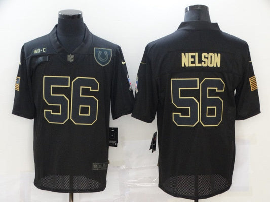 Men's Indianapolis Colts Quenton Nelson #56 Black Game Jerseys