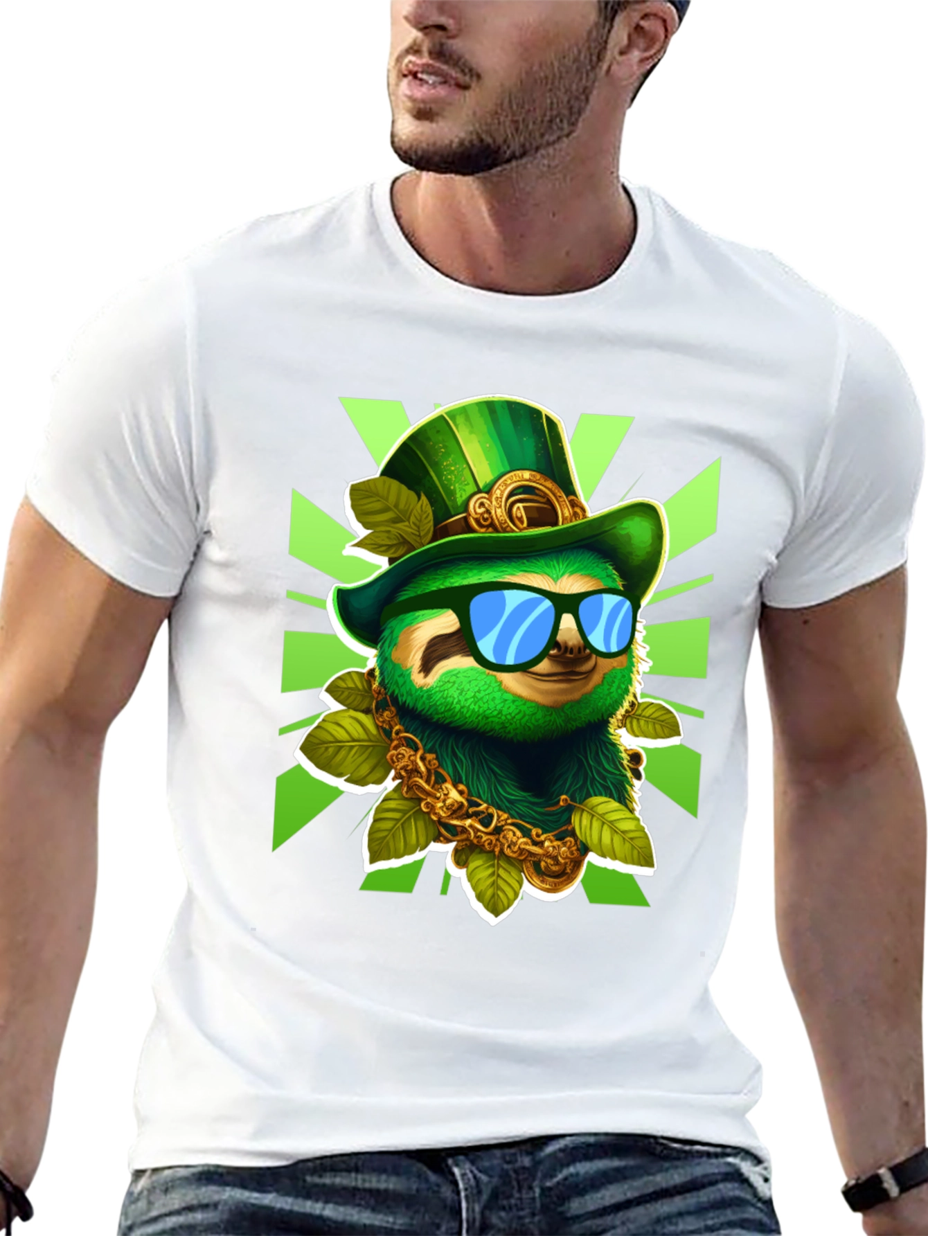 Lucky Sloth St. Patricks Day T-Shirt