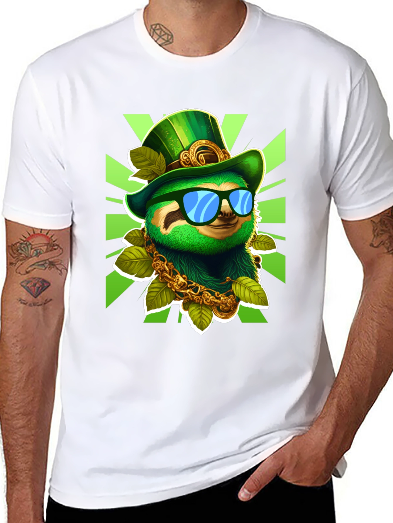 Lucky Sloth St. Patricks Day T-Shirt
