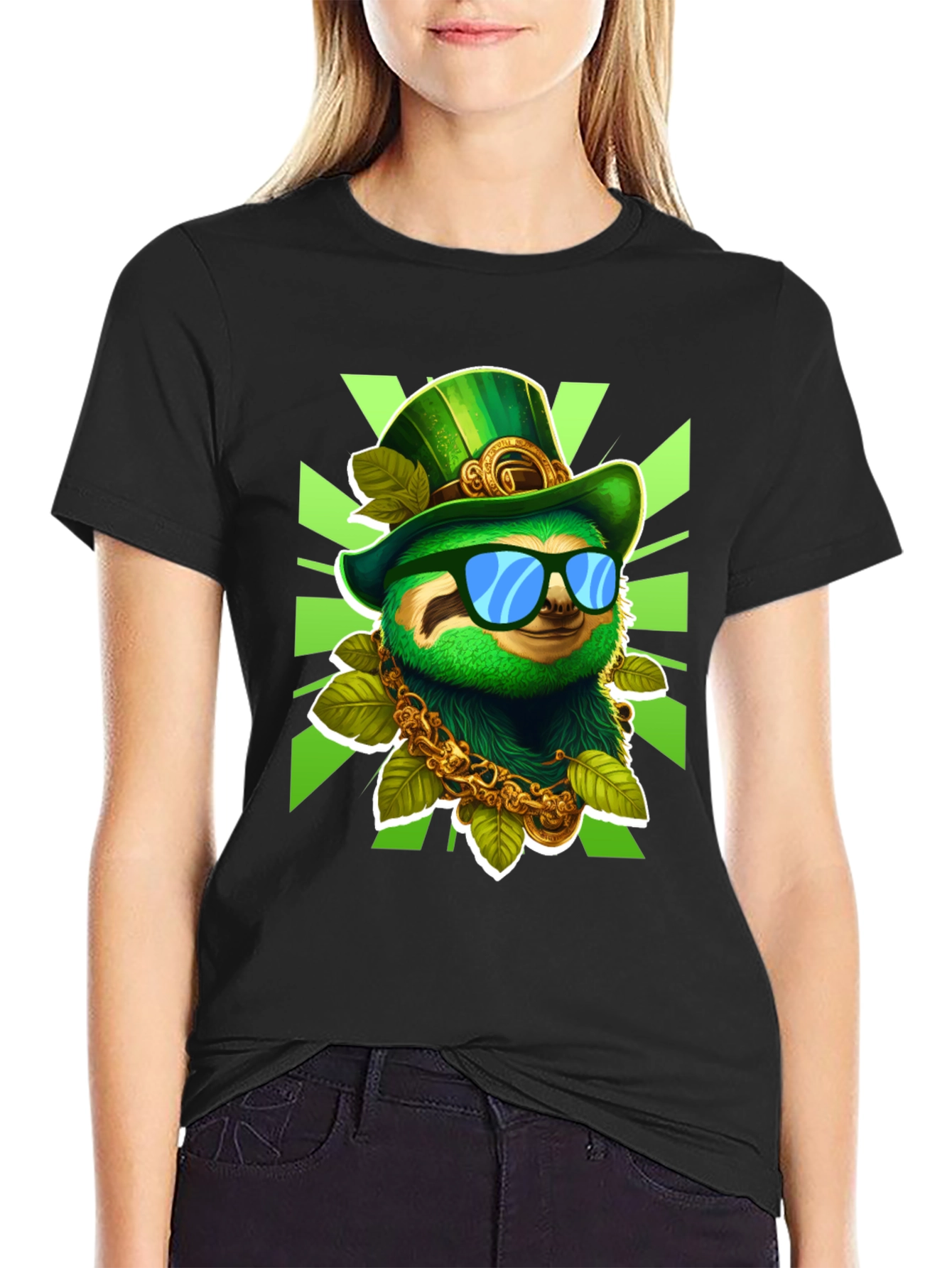 Lucky Sloth St. Patricks Day T-Shirt