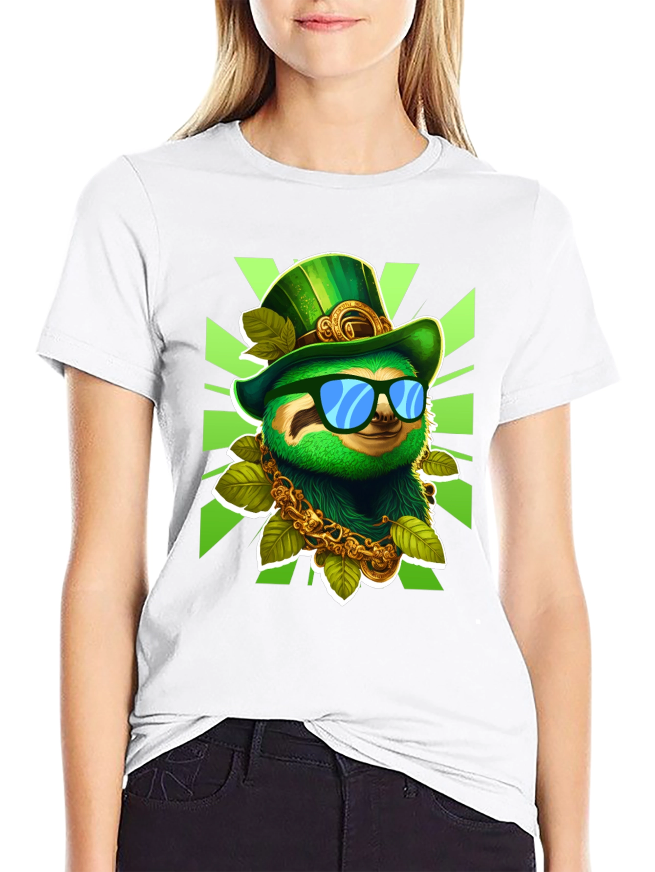 Lucky Sloth St. Patricks Day T-Shirt