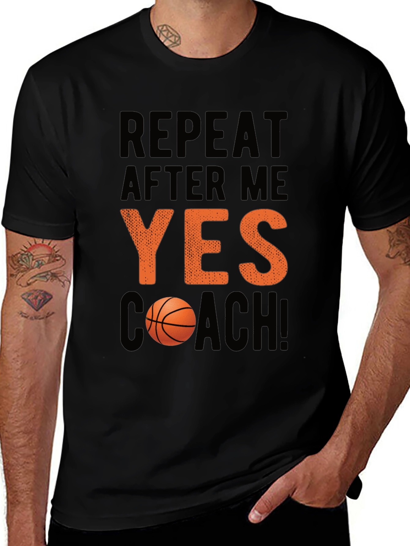 Yes Coach Basketball T-Shirt