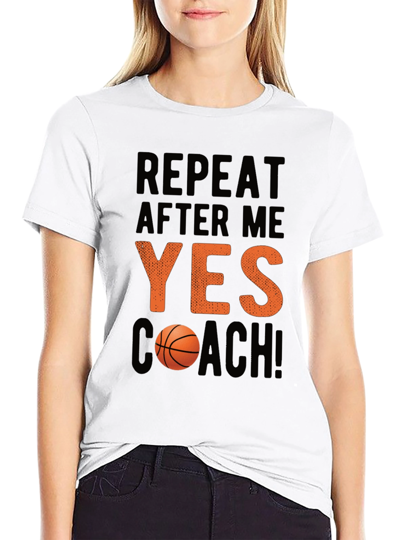 Yes Coach Basketball T-Shirt