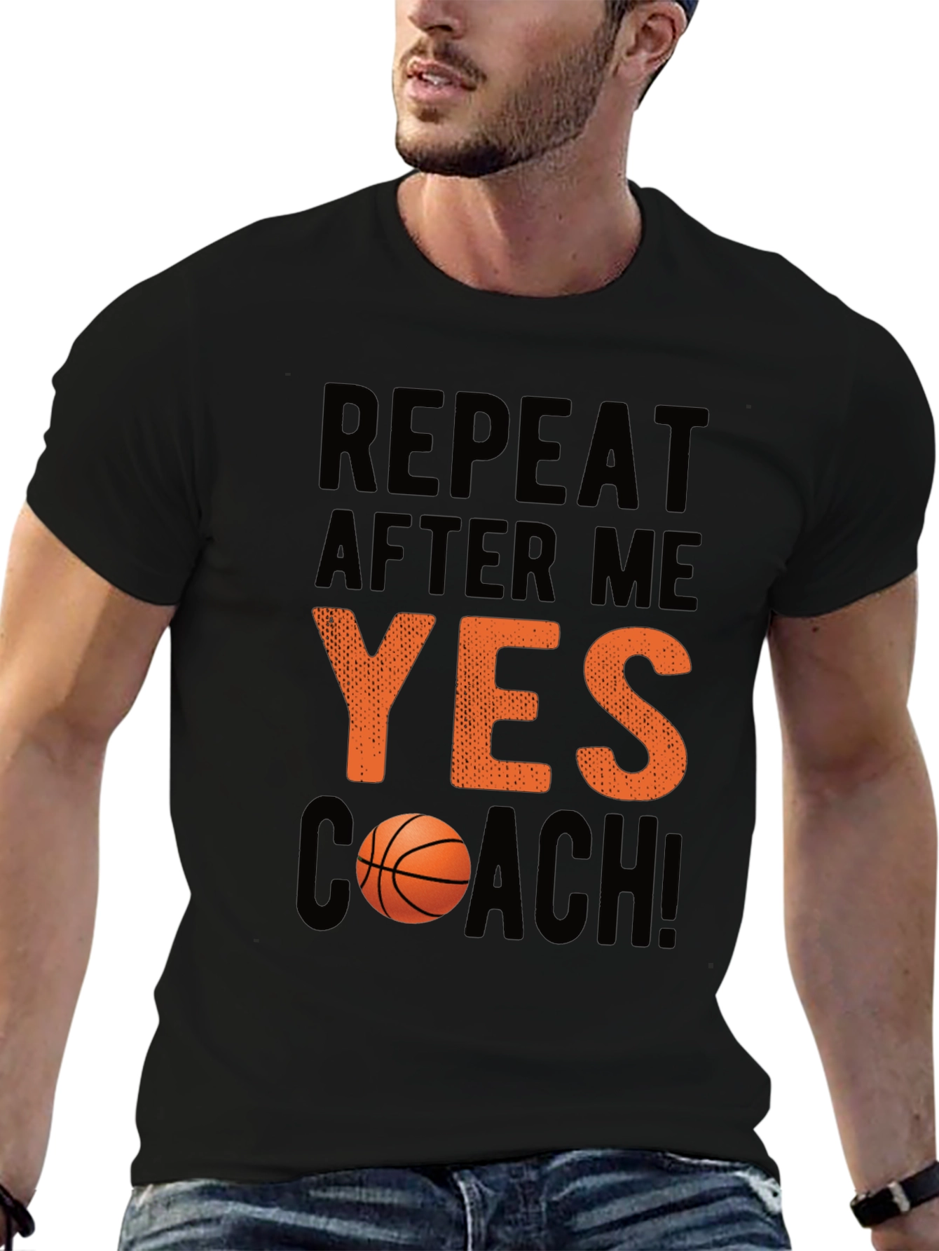 Yes Coach Basketball T-Shirt