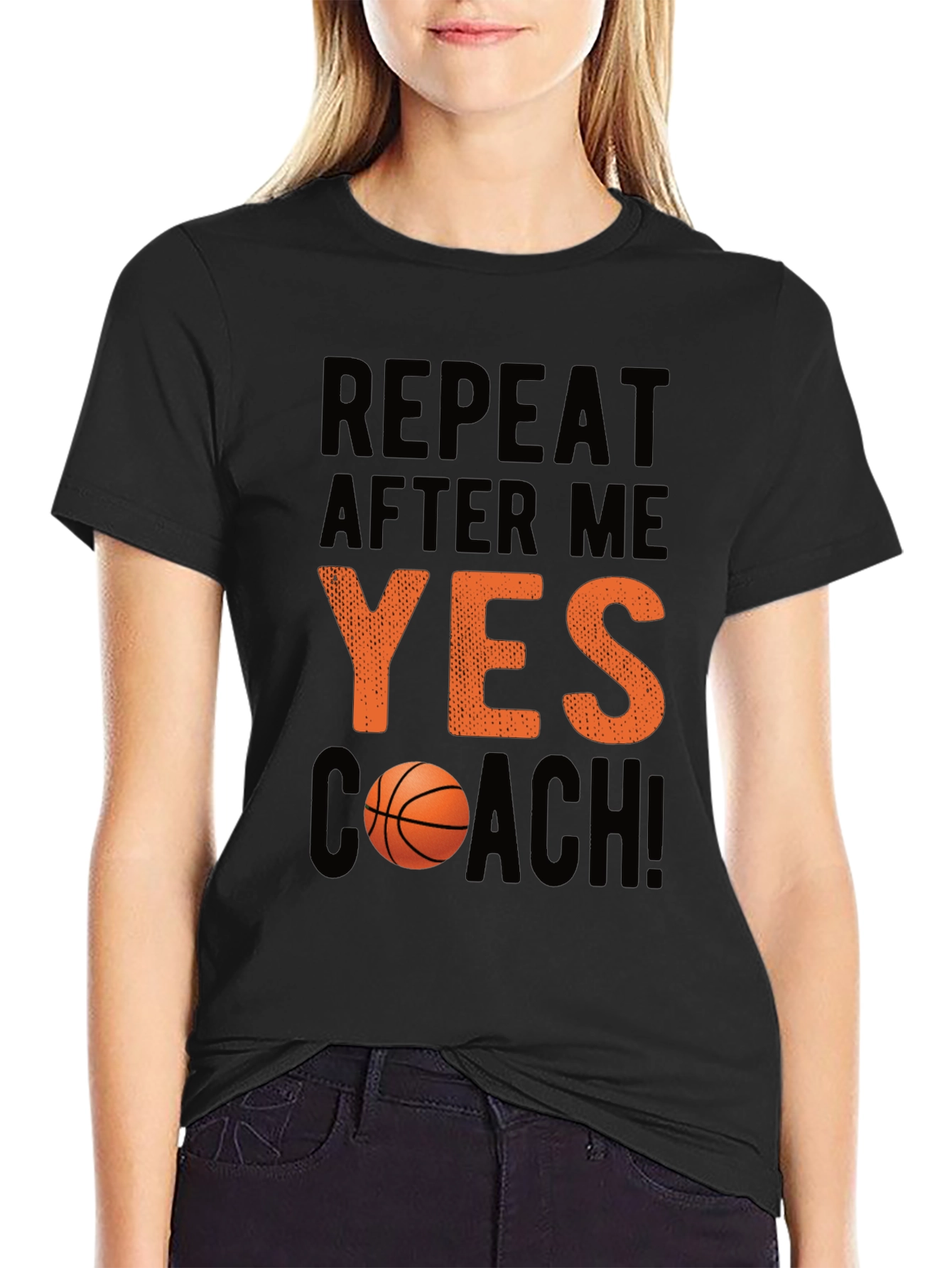 Yes Coach Basketball T-Shirt
