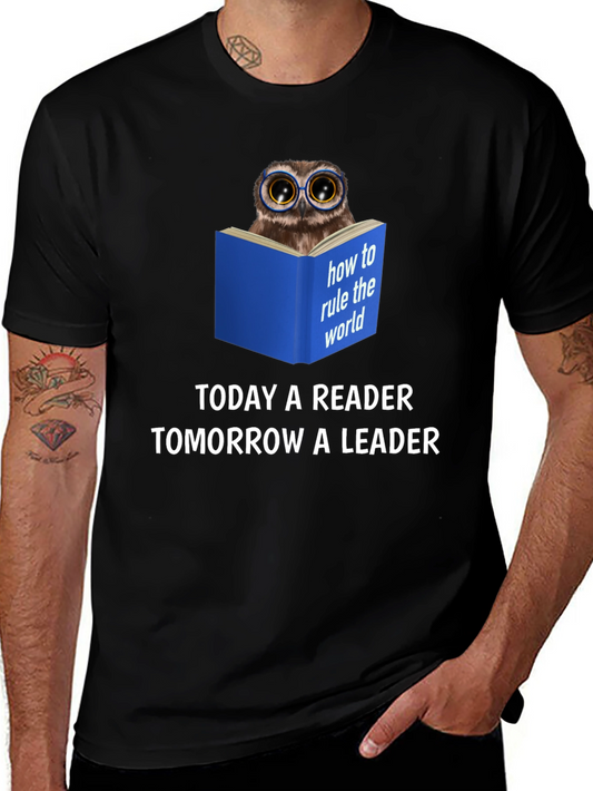 Owl Reader T-Shirt - Today a Reader Tomorrow a Leader!