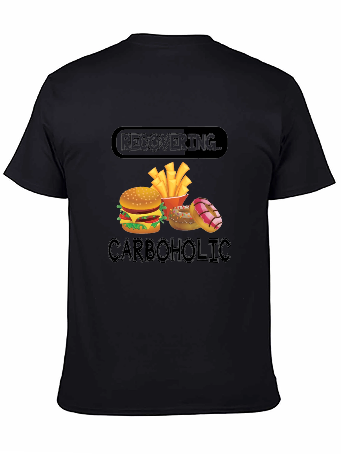 Recovering Carboholic T-Shirt - Funny Foodie Tee