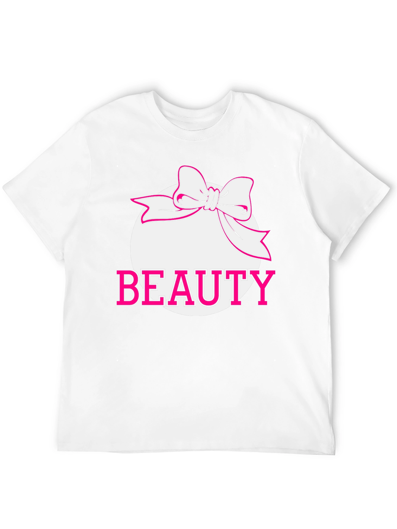 Beauty Bow Graphic Tee - Stylish Black Shirt