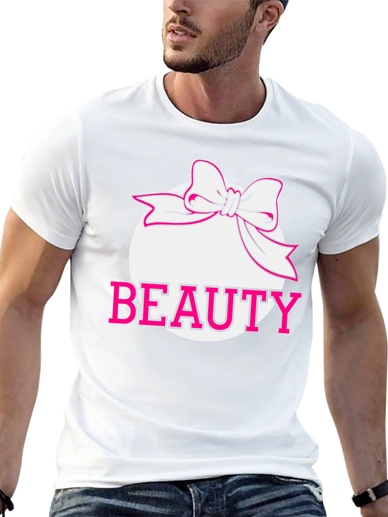 Beauty Bow Graphic Tee - Stylish Black Shirt