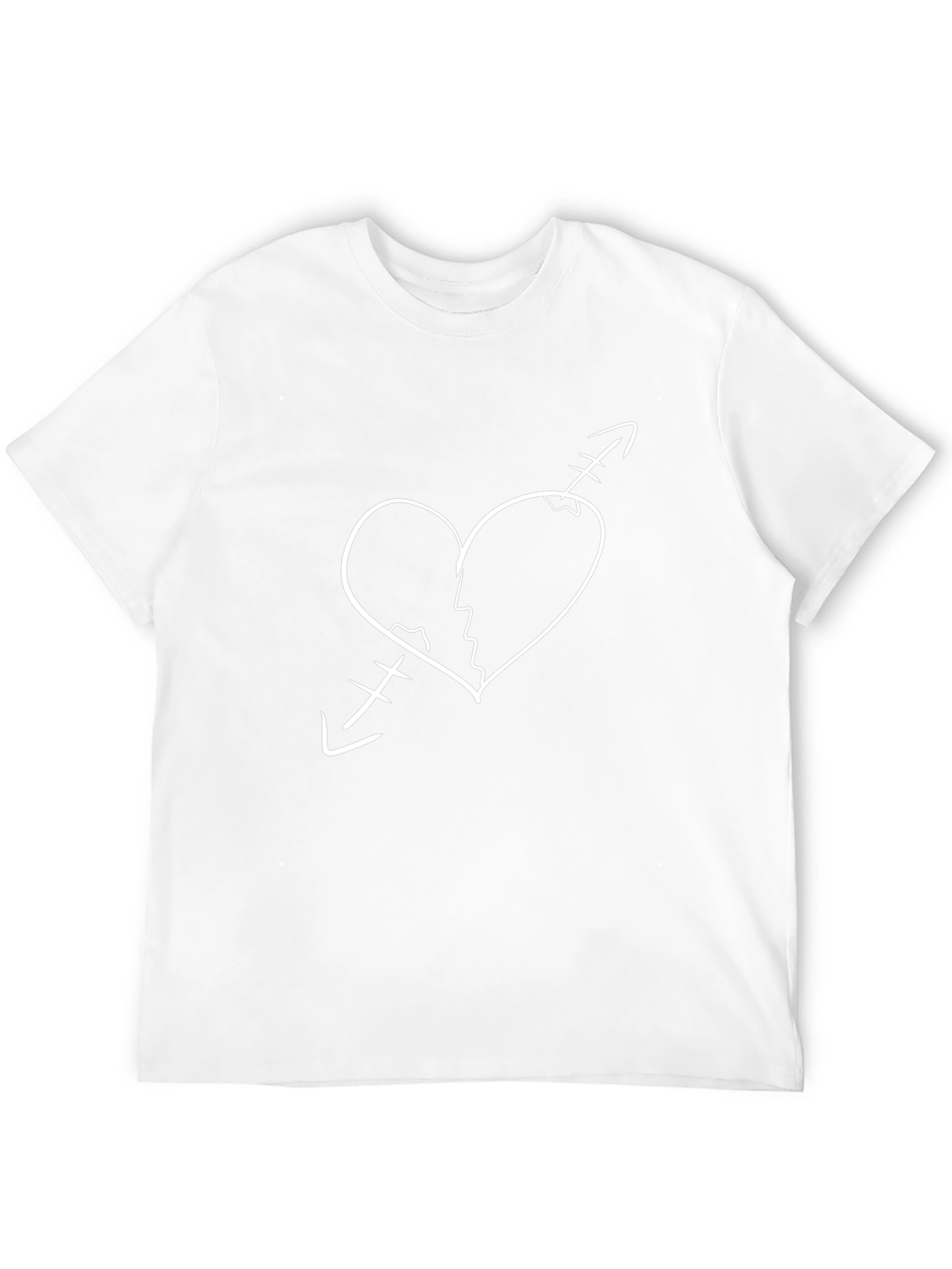 Broken Heart Arrow Tee - Unique Design