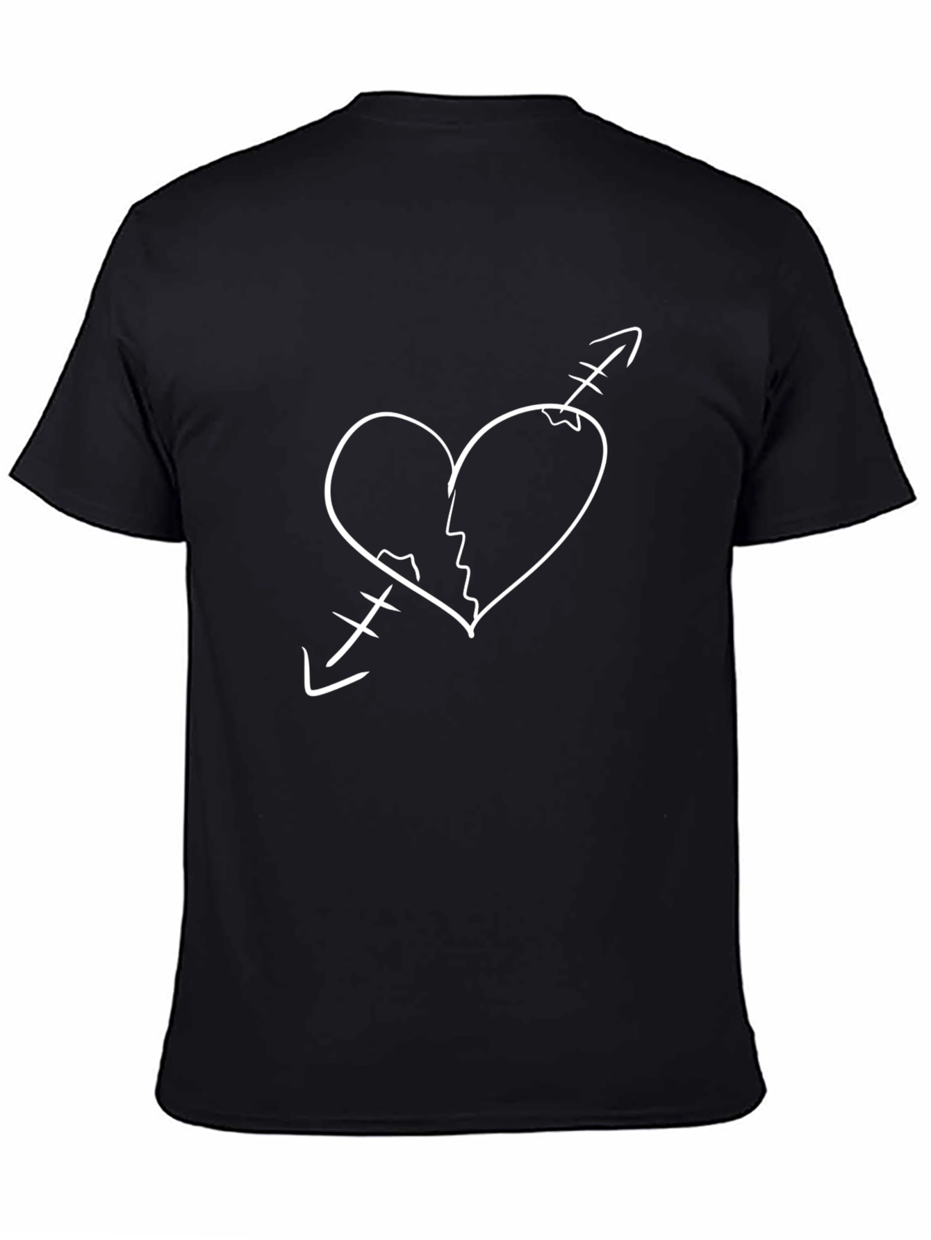 Broken Heart Arrow Tee - Unique Design