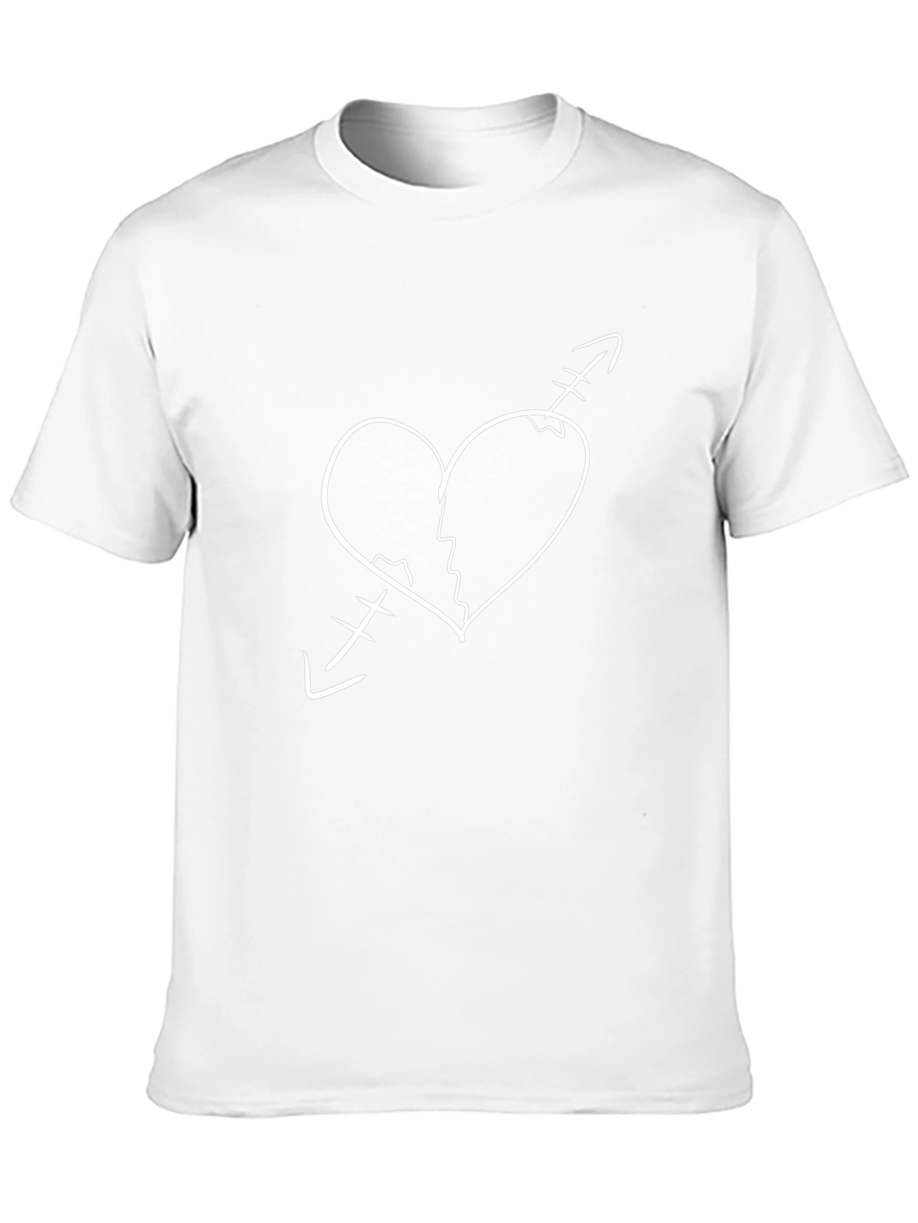 Broken Heart Arrow Tee - Unique Design