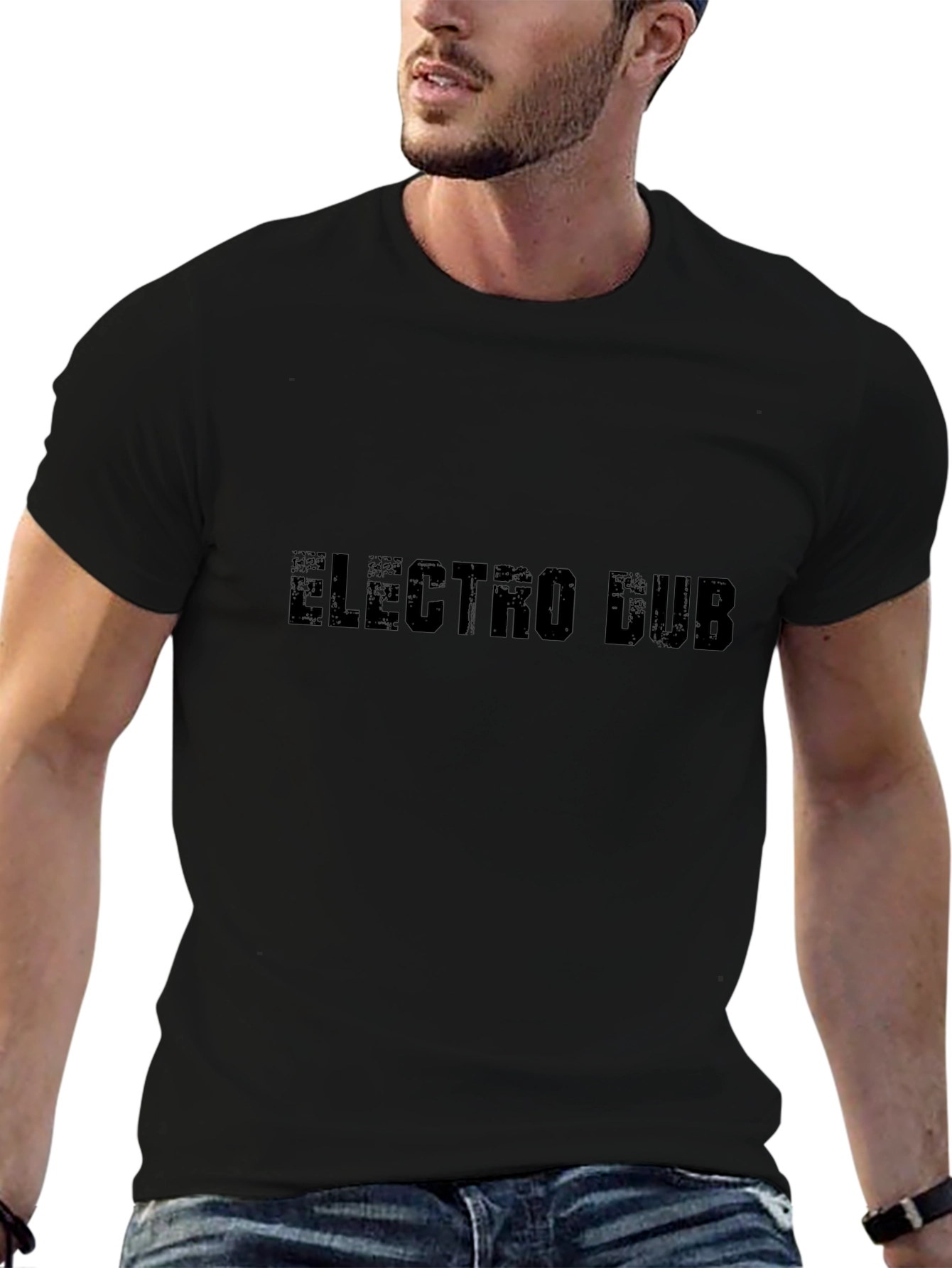 Electro Dub Graphic Tee - Black Cotton Comfort