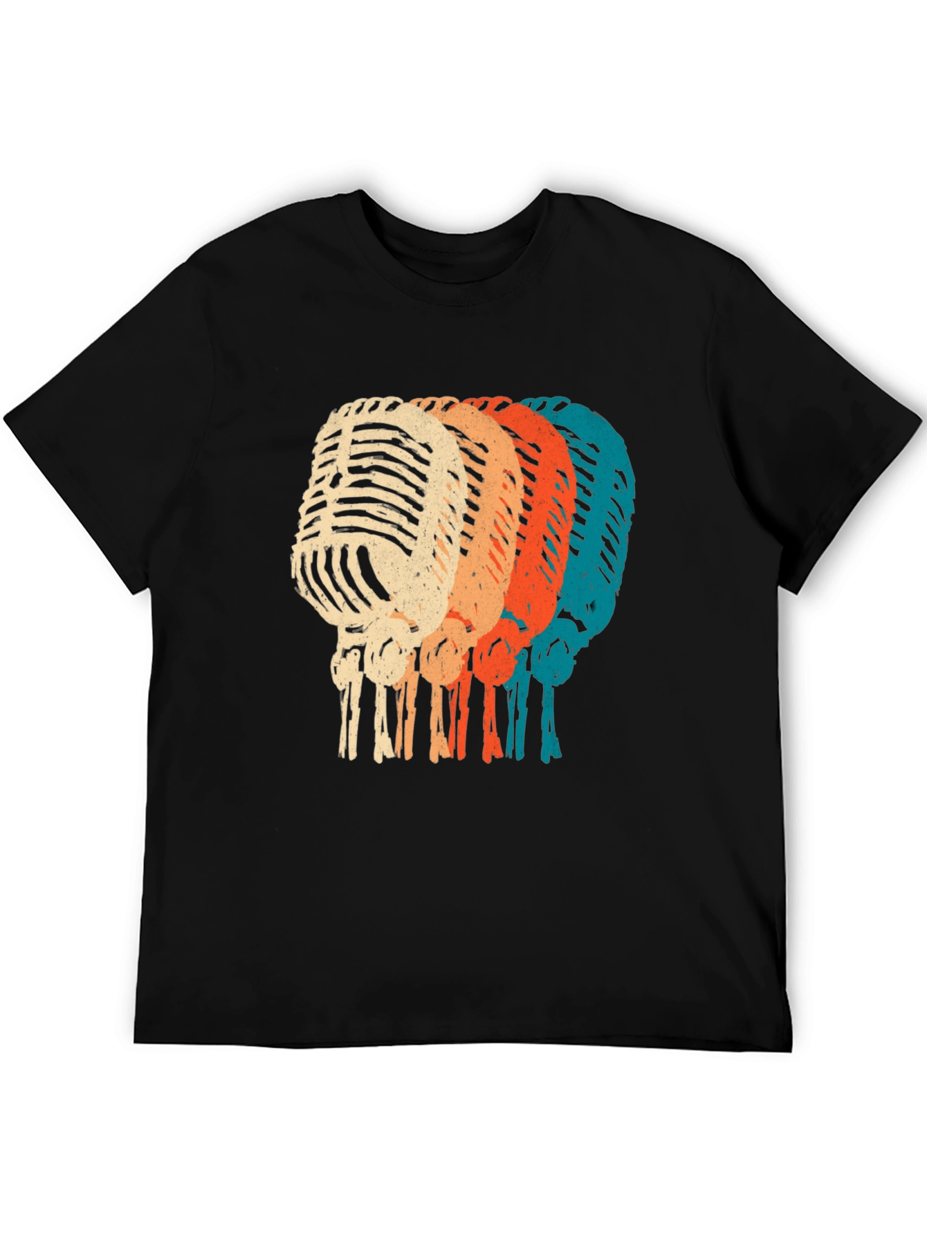 Retro Microphone Graphic T-Shirt