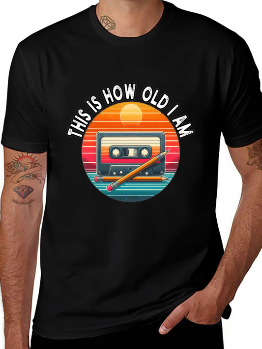 Retro Cassette Tape This Is How Old I Am T-Shirt