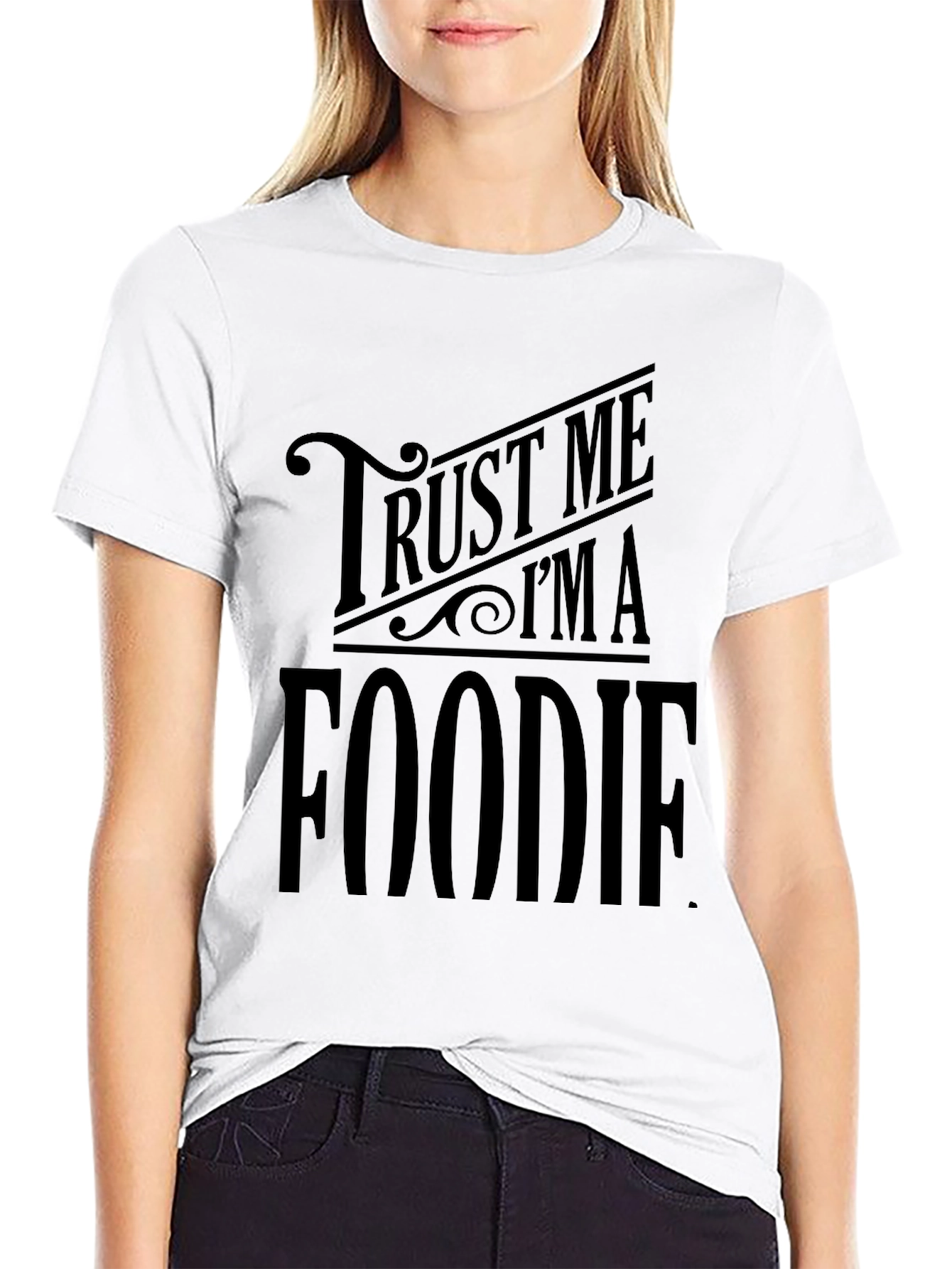 Trust Me Im A Foodie Black T-Shirt