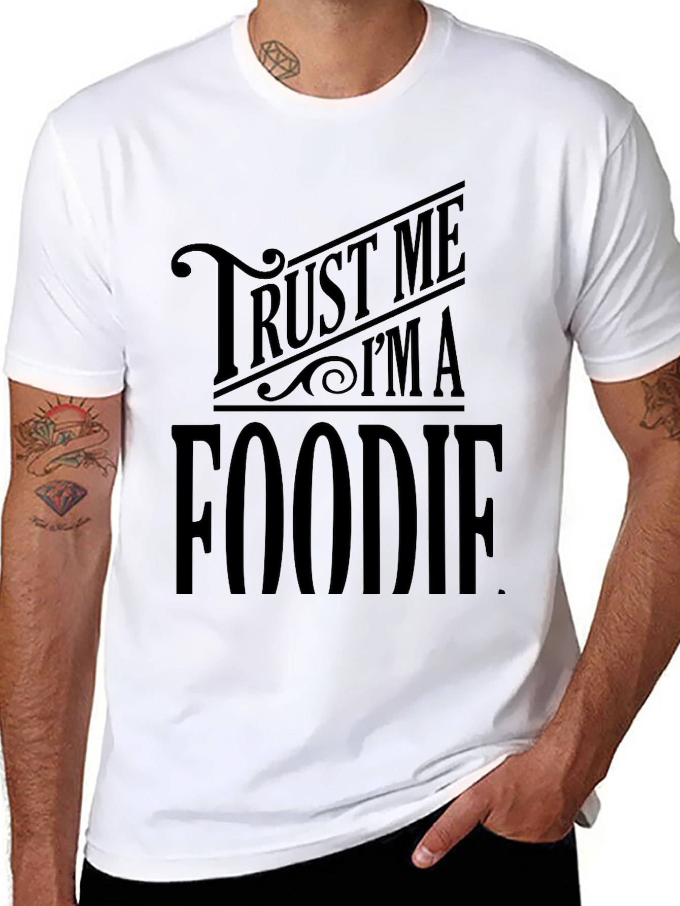 Trust Me Im A Foodie Black T-Shirt