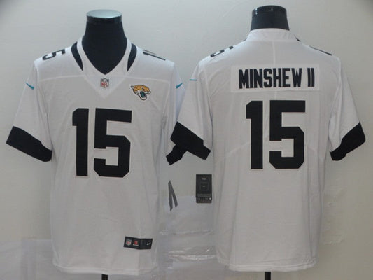 Men's Jacksonville Jaguars Gardner Minshew II #15 White Game Player Jerseys