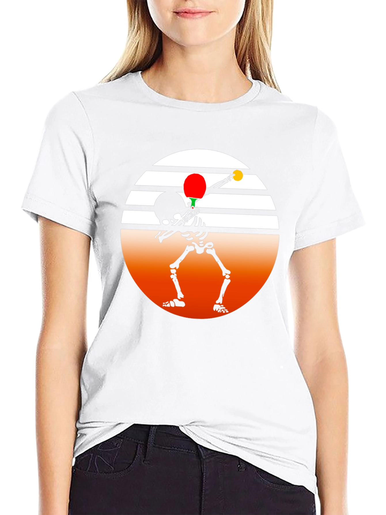 Skeleton Dab Ping Pong T-Shirt