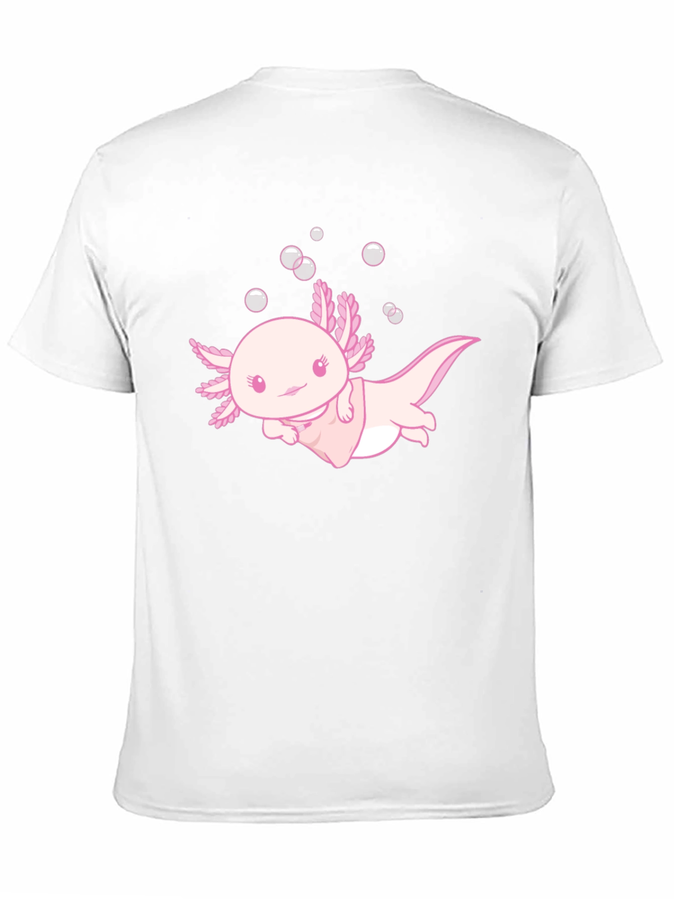 Cute Axolotl Black T-Shirt