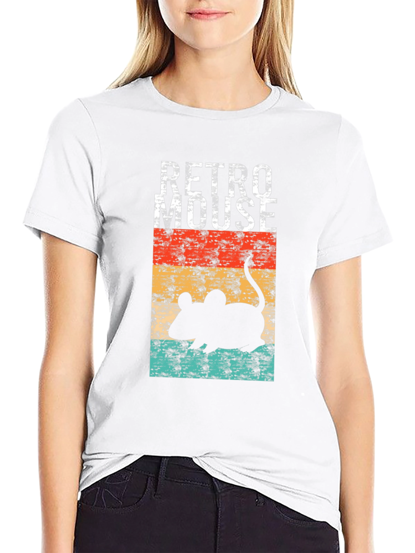 Retro Mouse Graphic T-Shirt